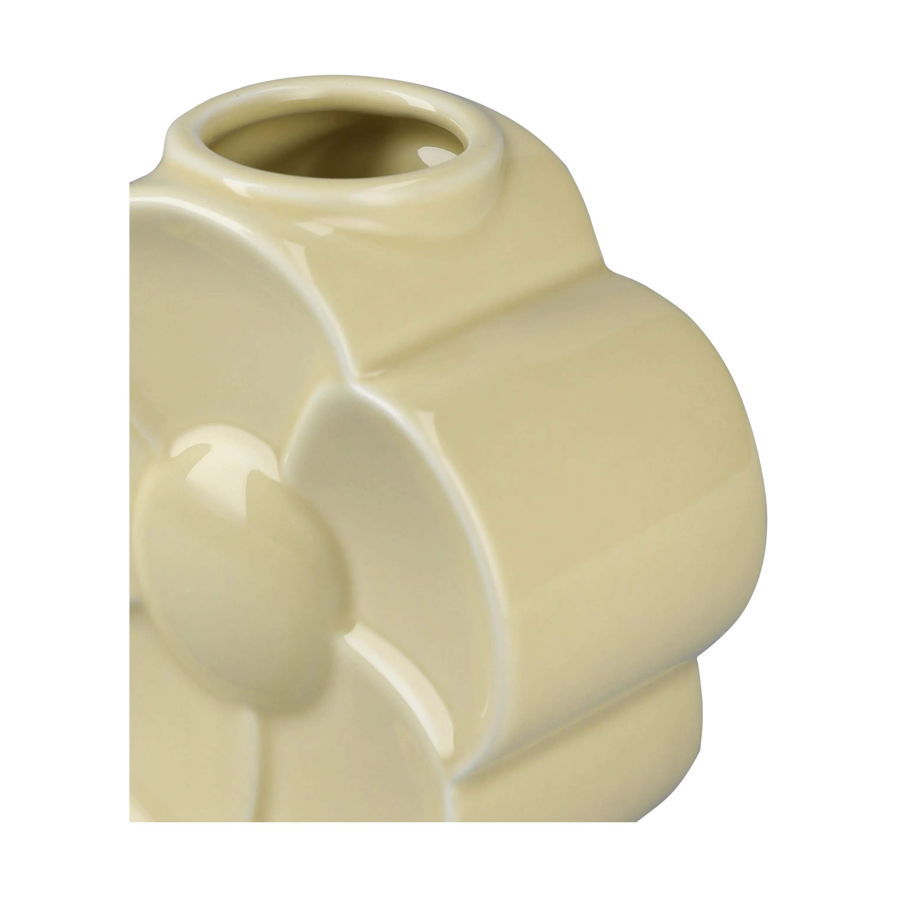 Lyngby Porcelæn Vaser Flower Vase -Smørblomst i Sand, 7