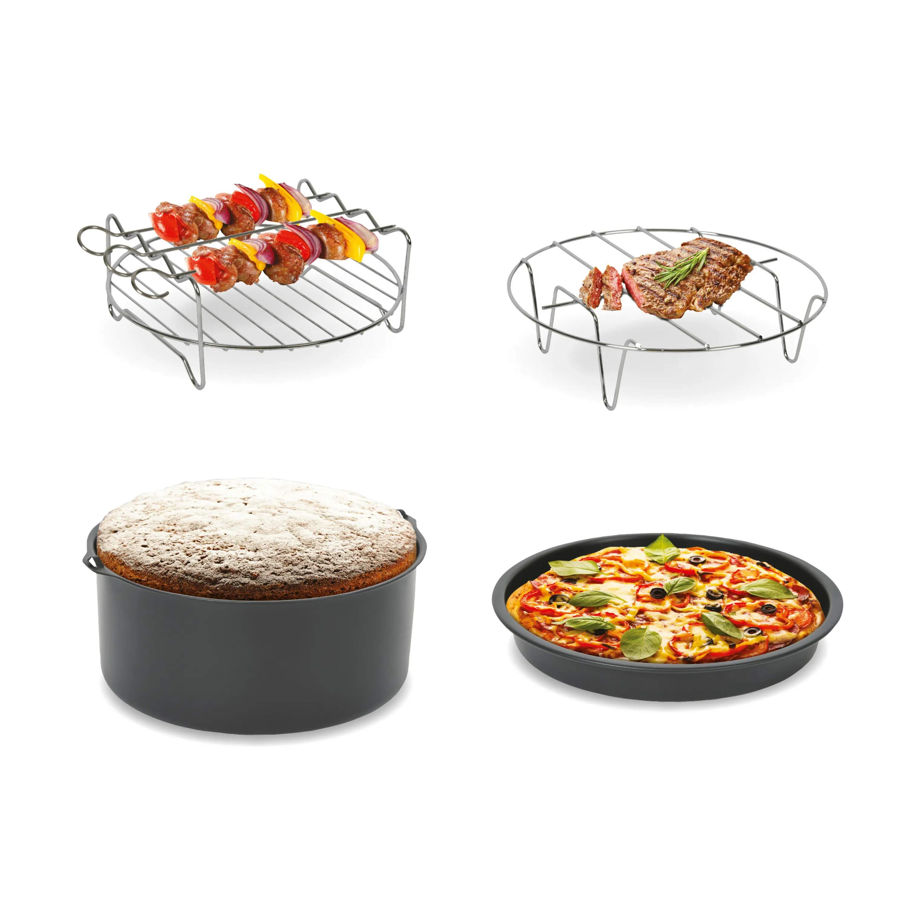 Tefal Airfryers Tilbehørspakke til Easy Fry XL - 4 dele i Sølvfarvet, 2