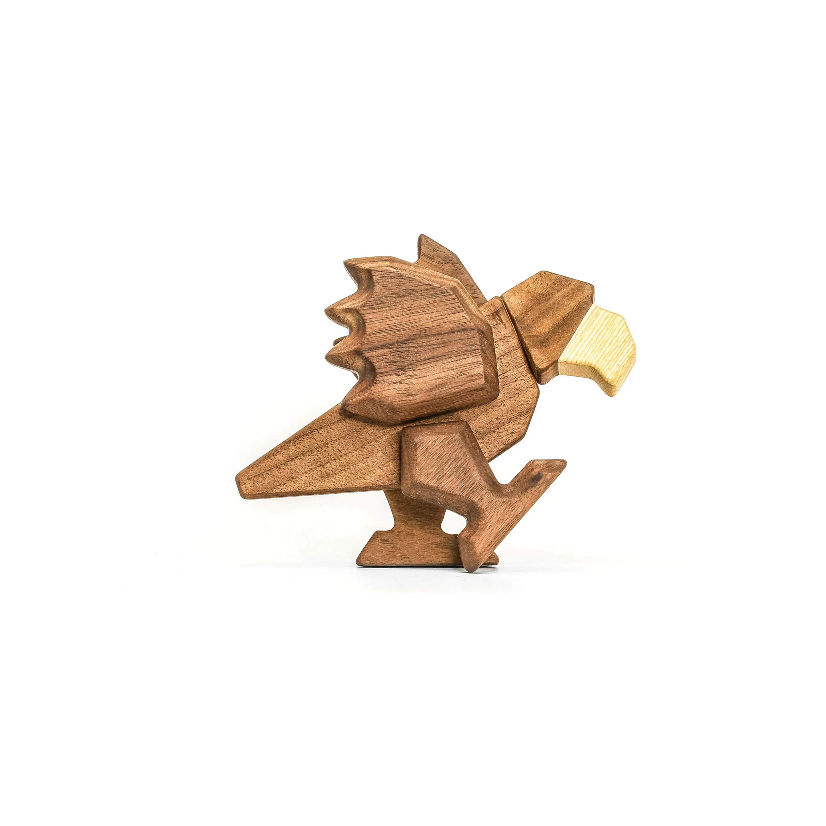 FableWood Dyrefigurer Papegøje i Træ, 4