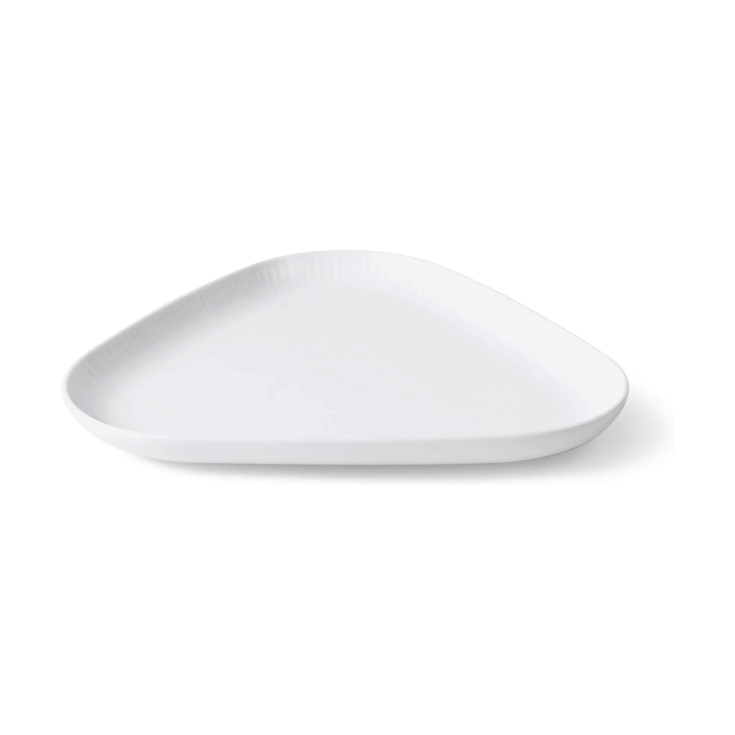 Royal Copenhagen Serveringsfade Hvid Riflet Fad i Hvid, 2