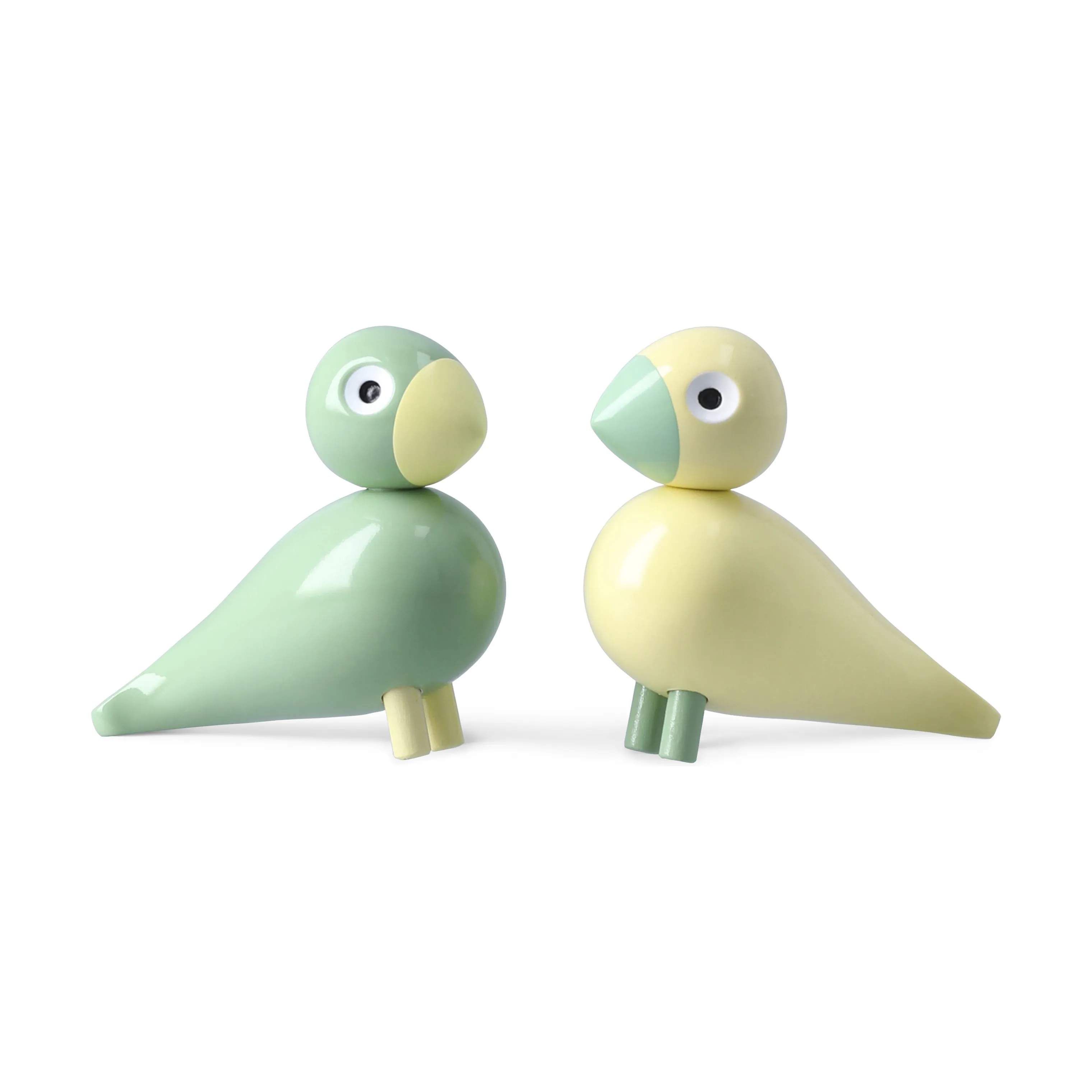 Kay Bojesen Påskepynt Birds Fugle 2026 - 2 stk. i Gul/Grøn, 1