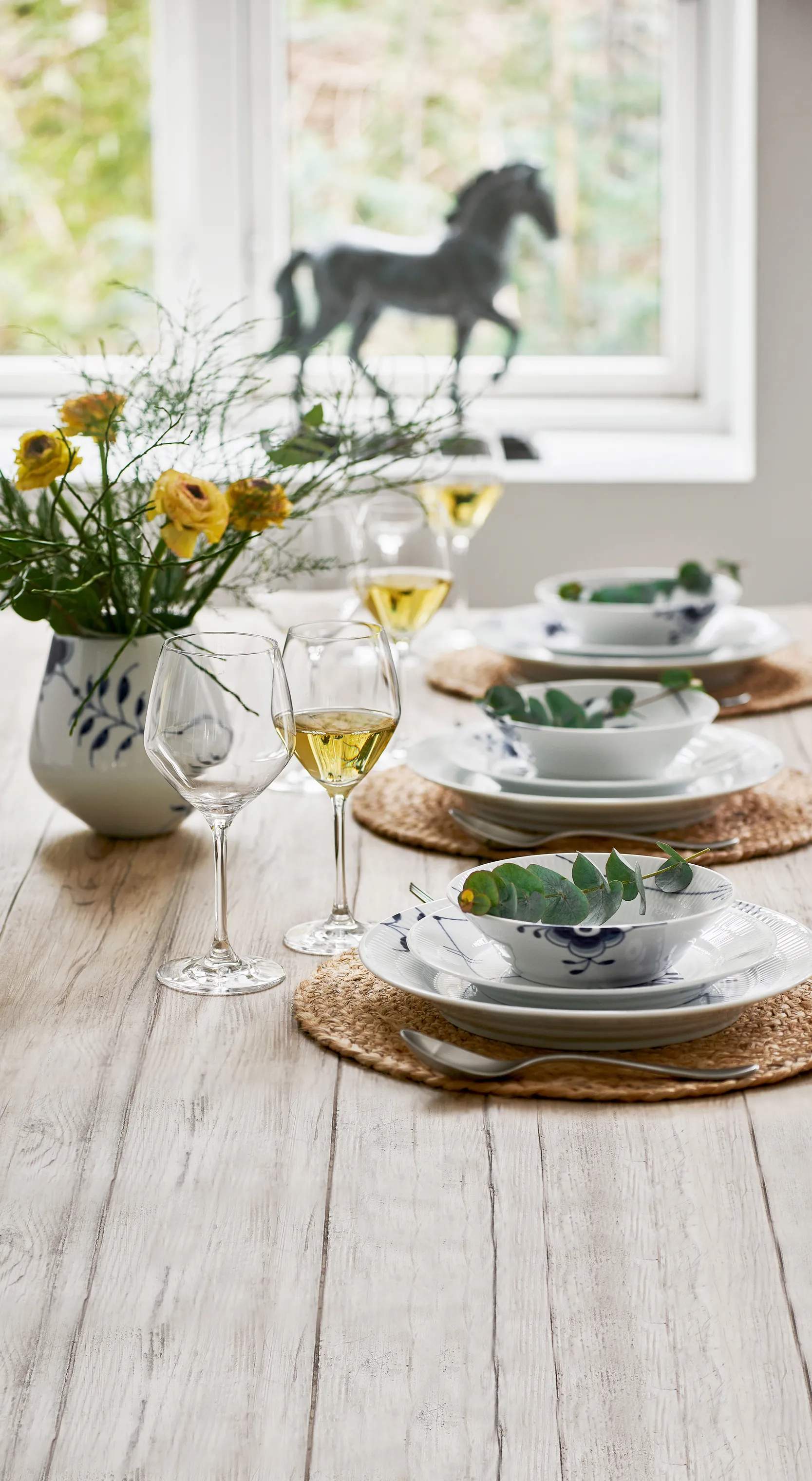 Royal Copenhagen Frokosttallerkener Blå Mega Riflet Frokosttallerken #2 i Frokosttallerken #2, 3