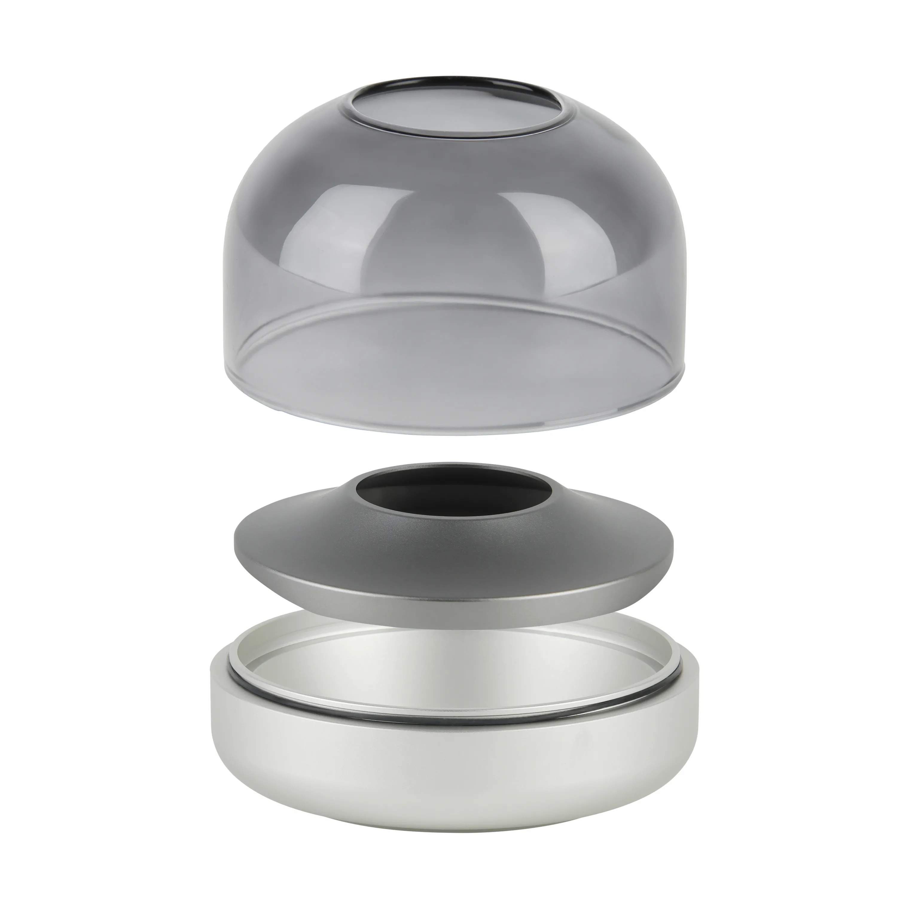 KOODUU Fyrfadsstage Glow 8 Fyrfadsstage i Frosted silver, 4