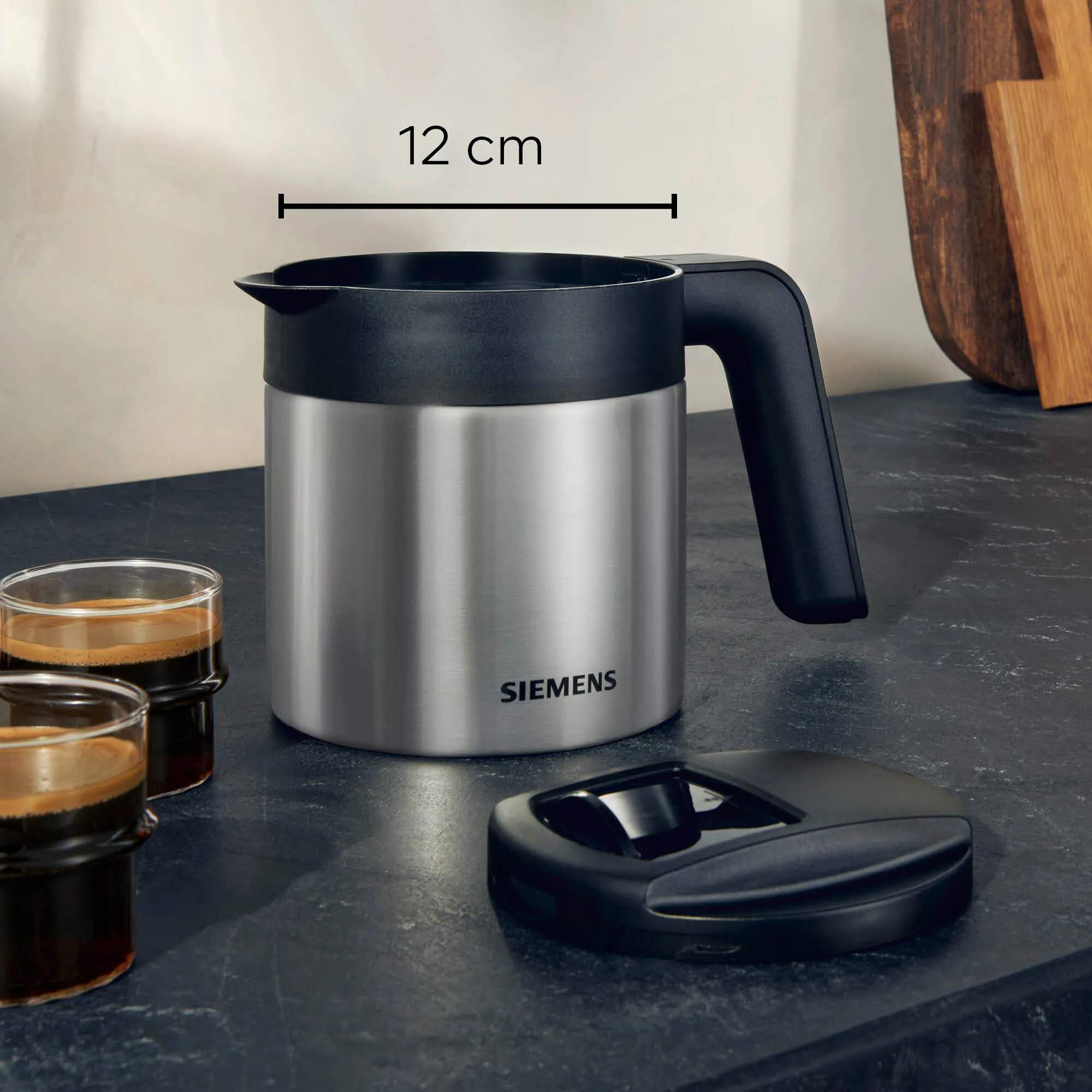 Siemens Tilbehør til kaffemaskiner EQ Foret kaffekande i rustfrit stål, 2
