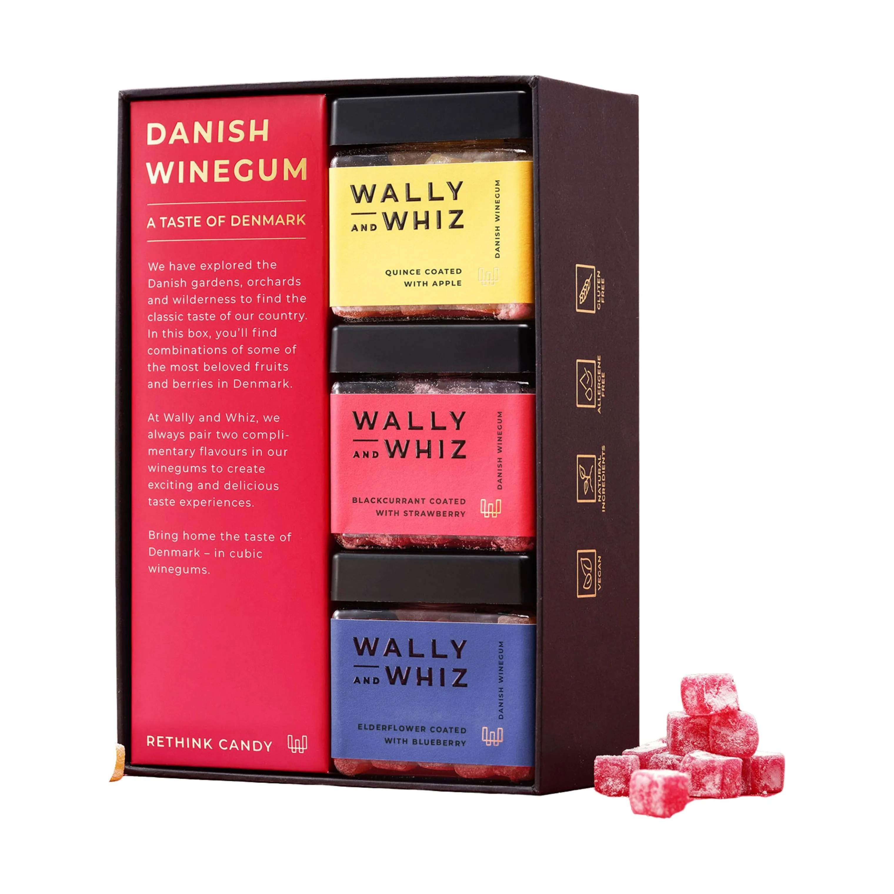 Wally and Whiz Søde sager Vingummi - A Taste of Denmark i Rød ny, 1