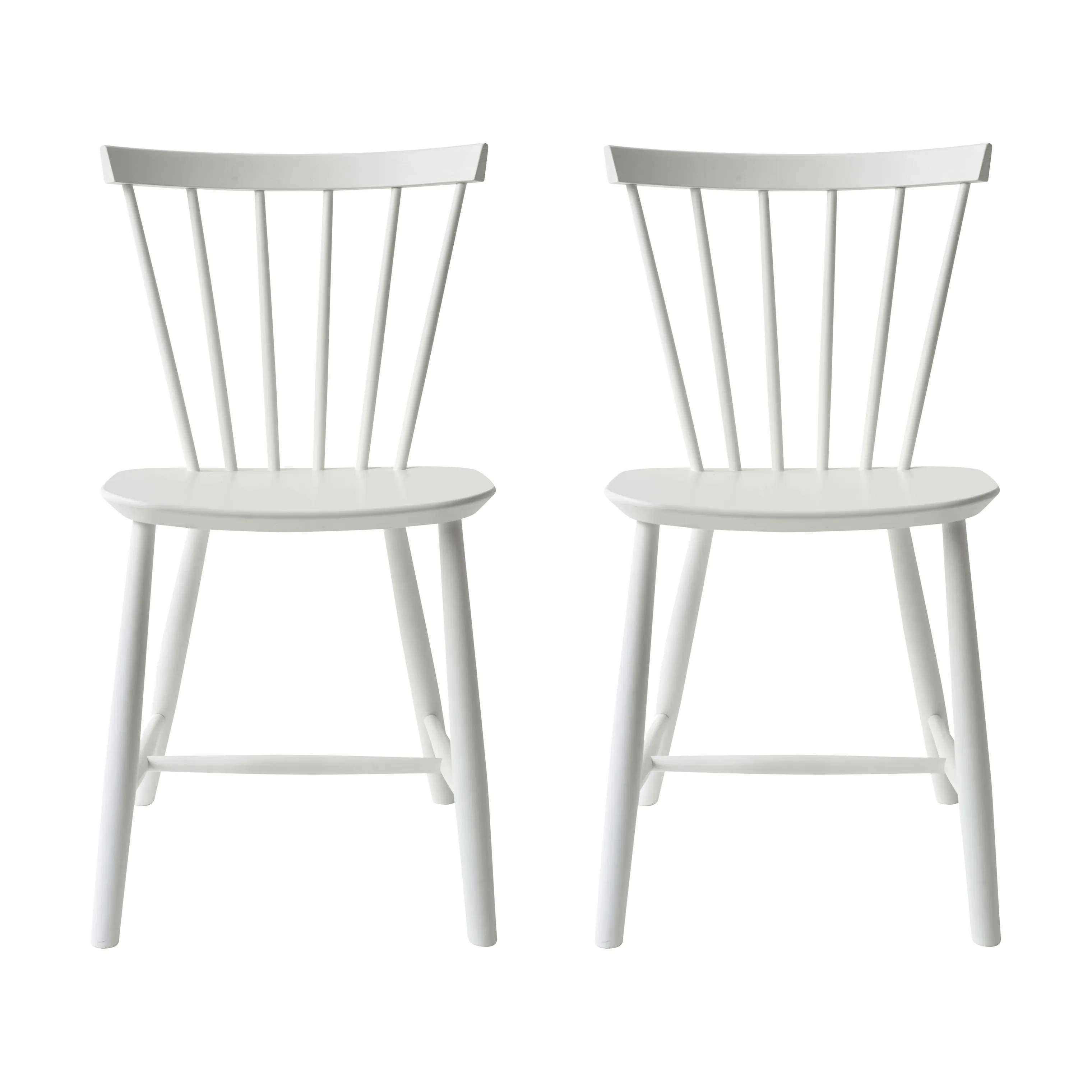 J46 Spisebordsstol - 2 stk., pure white (ral 9010), large