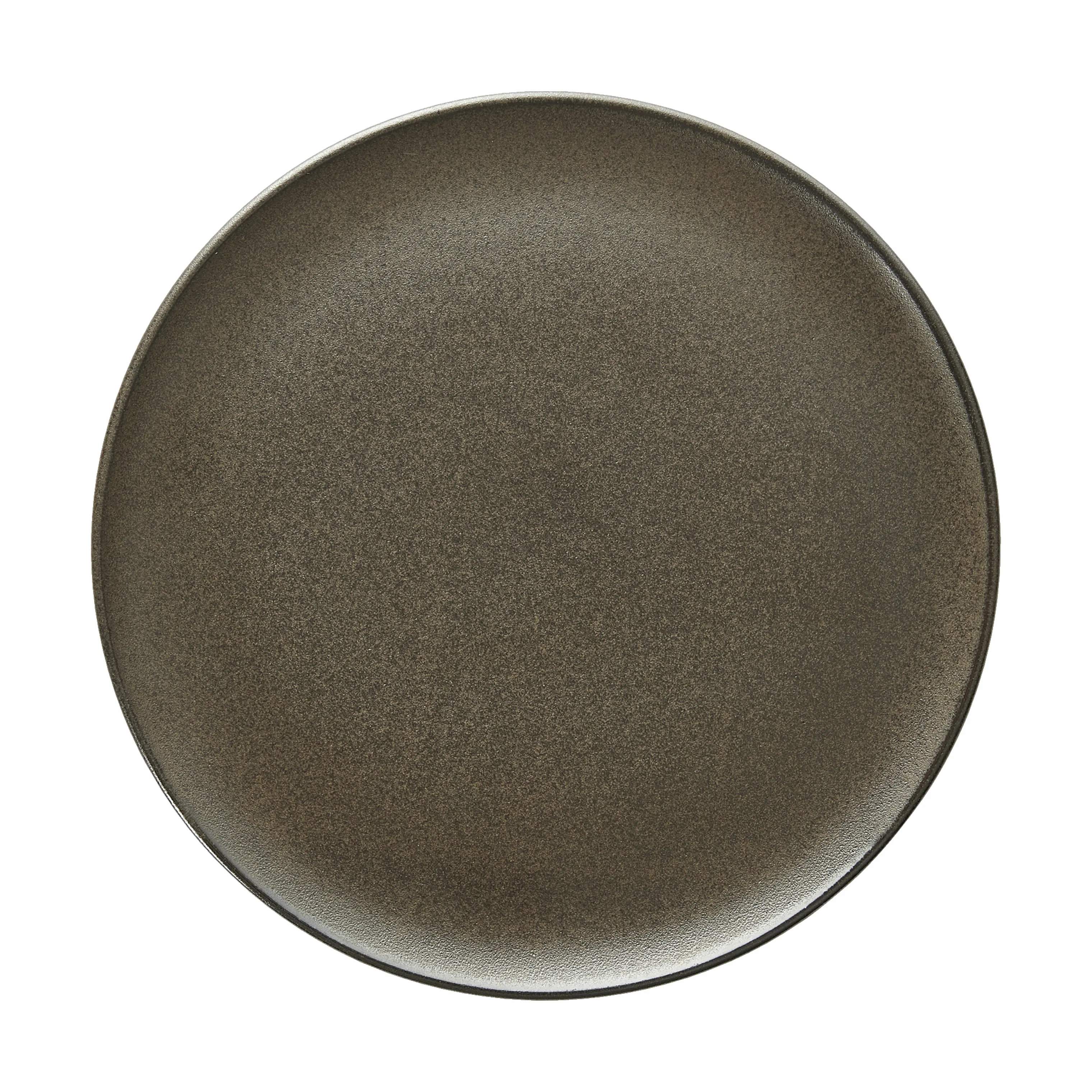 Frokosttallerken, metallic brown, large