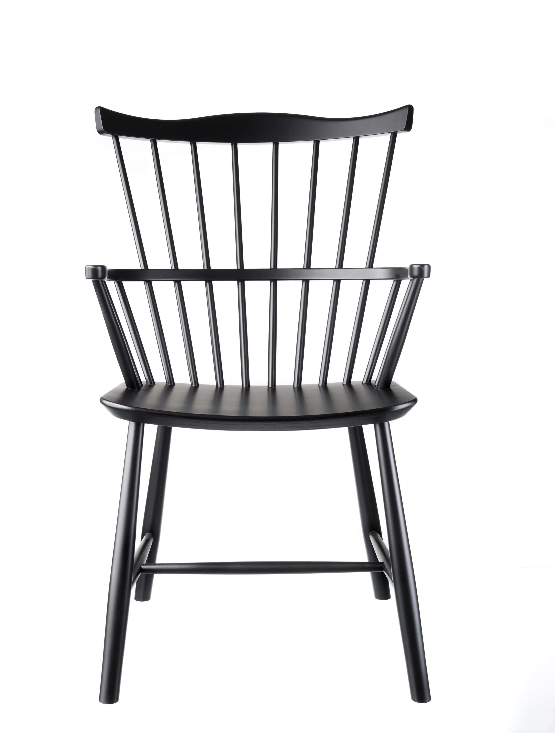 FDB Møbler Lænestole J52B Lænestol i Jet Black (RAL 9005), 4