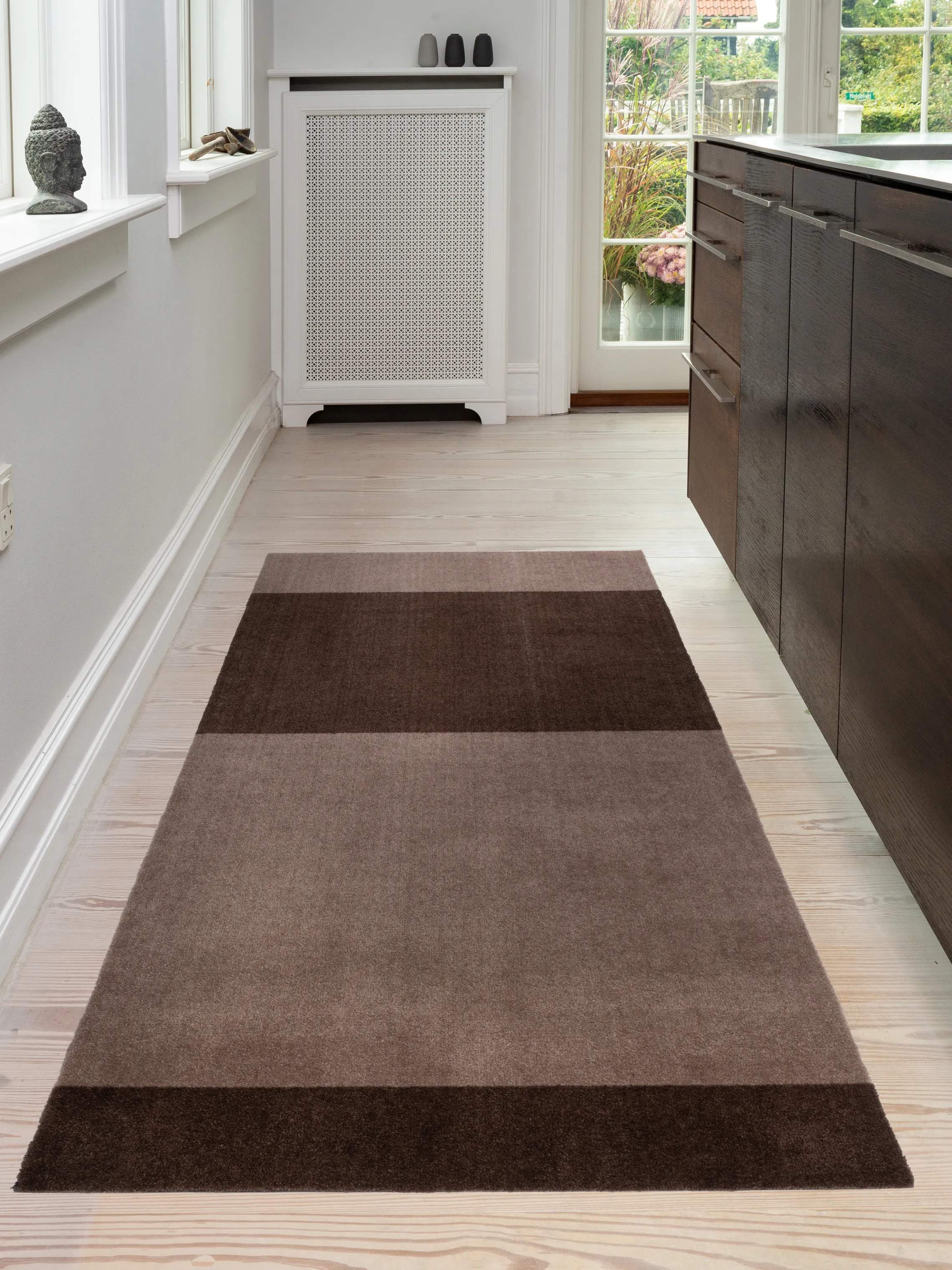 Tica Copenhagen Gulvtæpper Stripes Horisontal Gulvtæppe i Sand/brun, B90 x L200 cm, 3