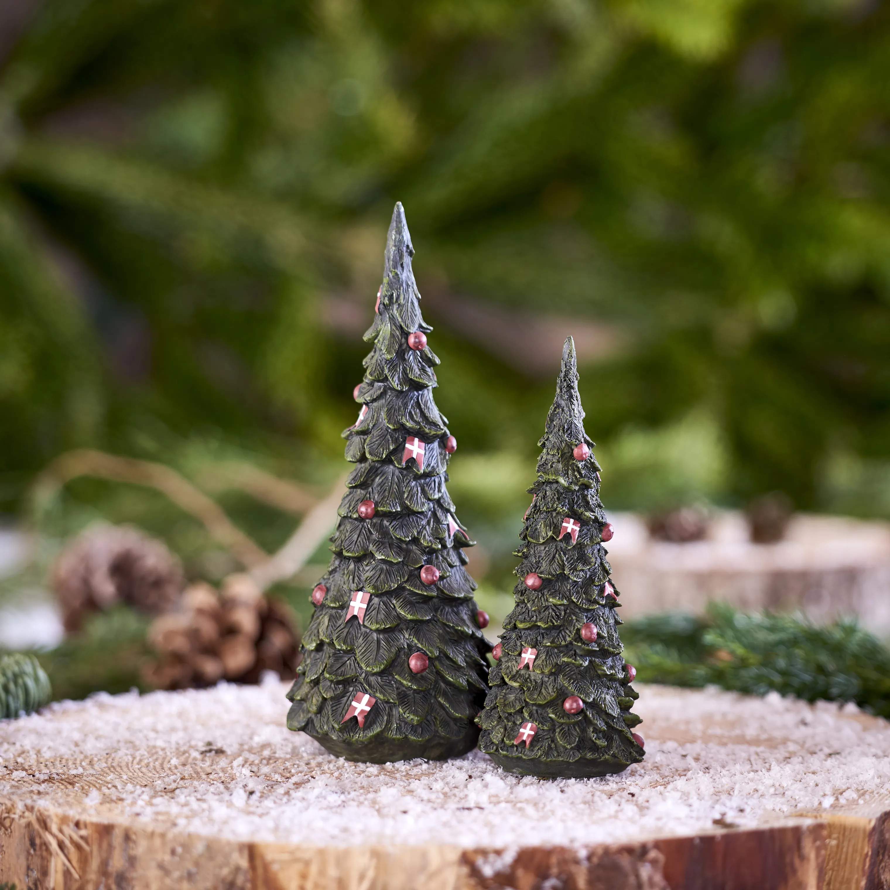 Klarborg Julefigurer Juletræ - Stor i Grøn, 22 cm, 3