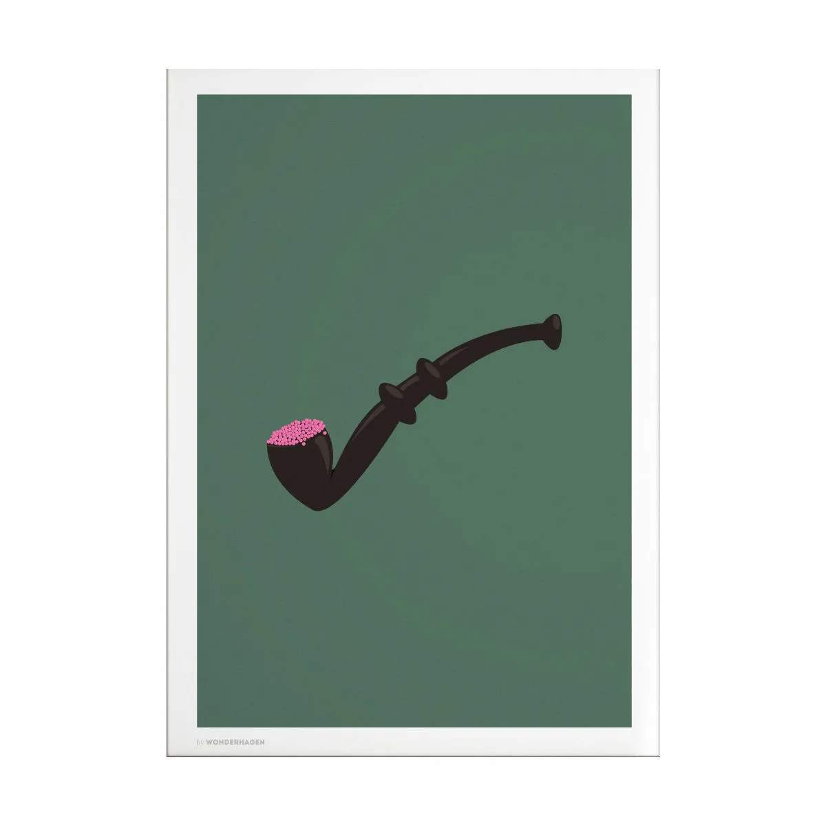 Poster&Frame Plakater Plakat Lakridspibe i Grøn, B30 x L40 cm, 1