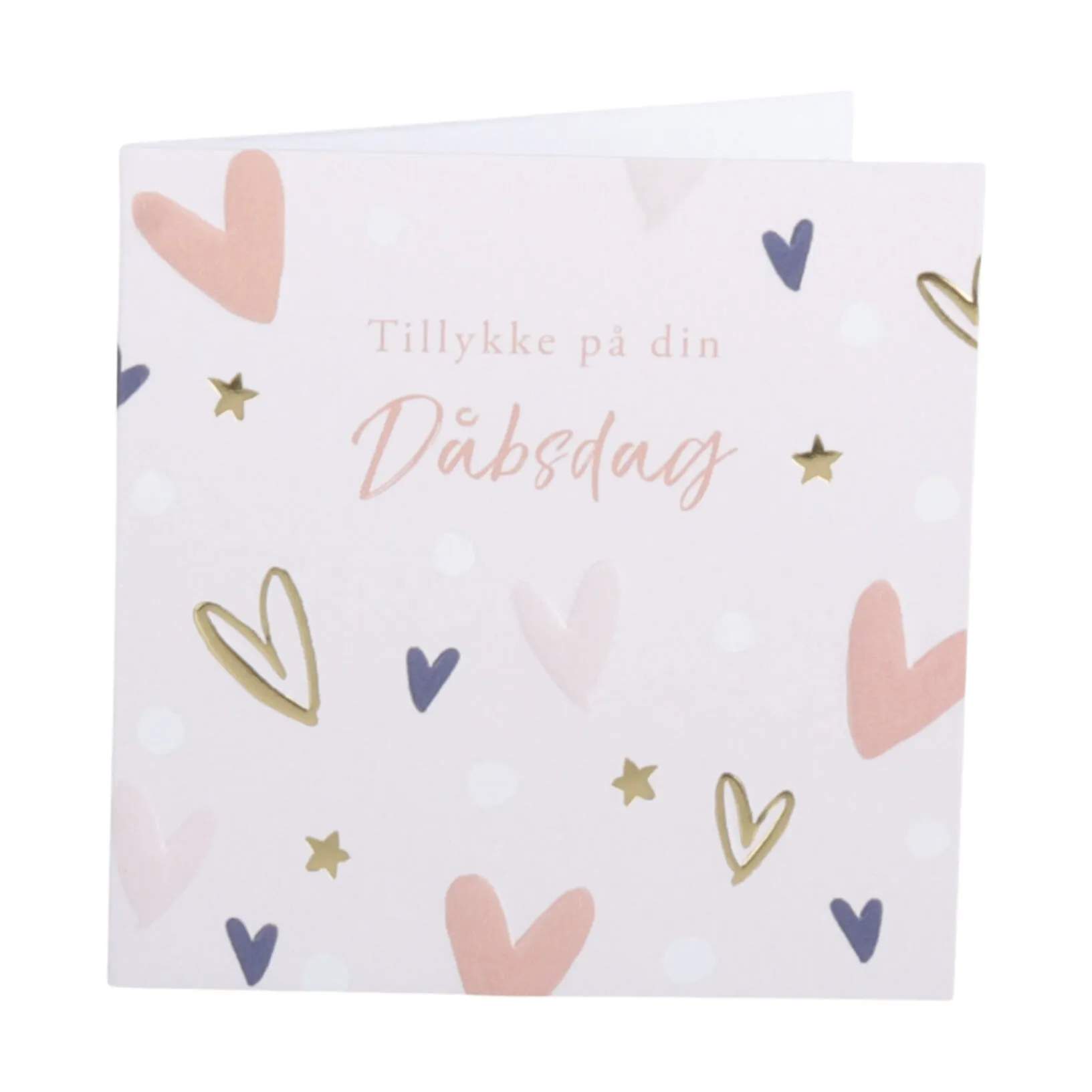 CASA Living Kort Kort - Tillykke på din Dåbsdag i Lyserød, 1