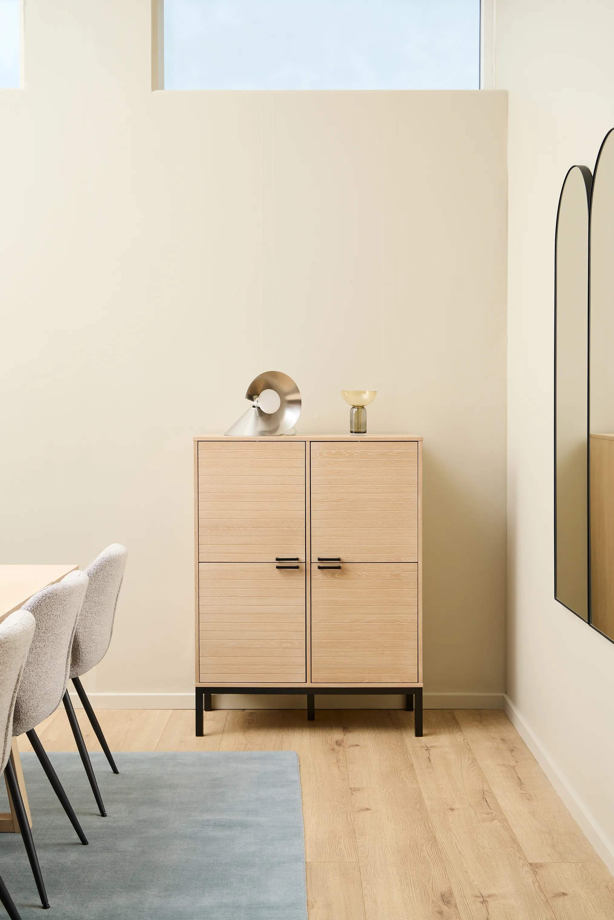 CASA Living Skabe Kensington Skab i Hvidpigmenteret, 2