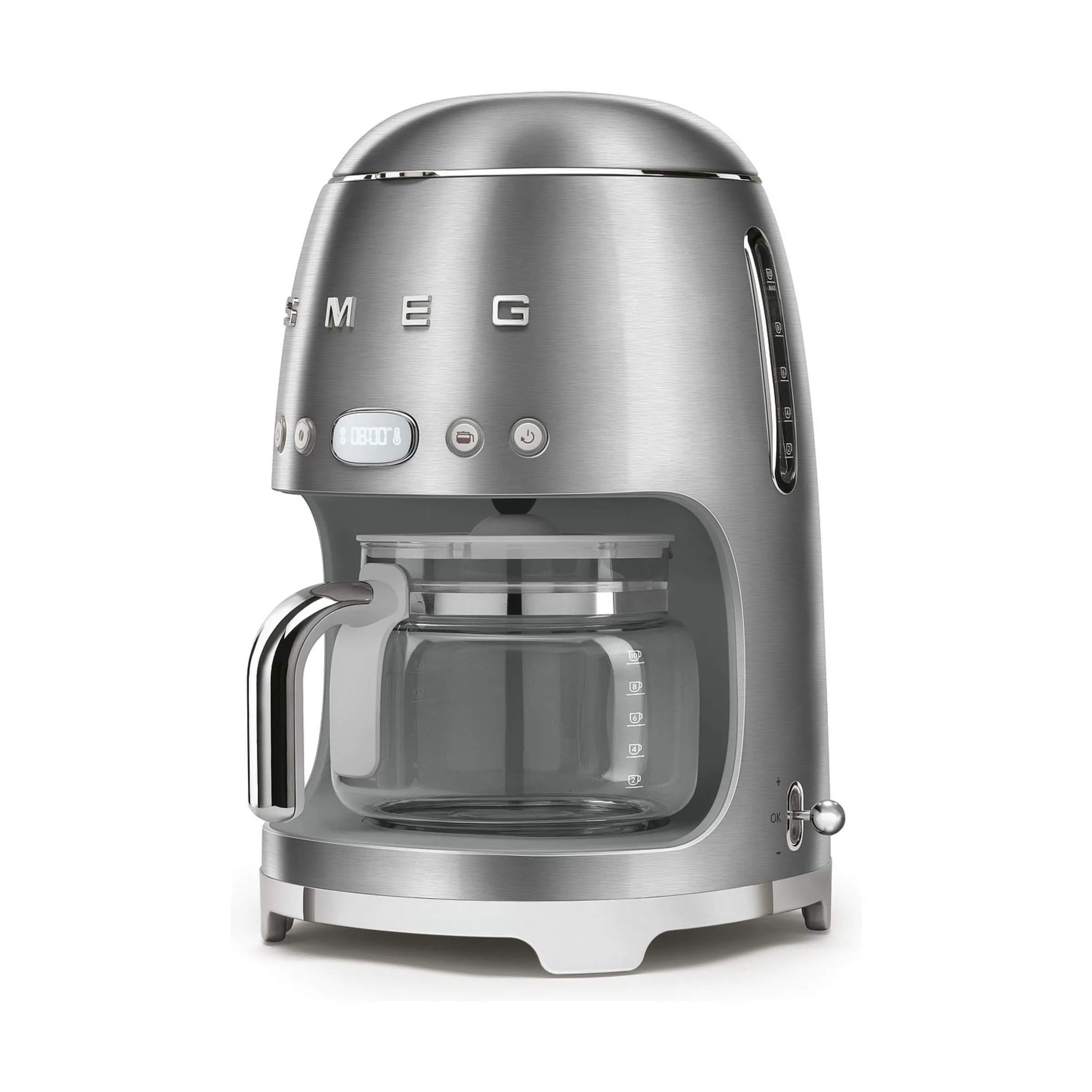 Smeg Kaffemaskiner 50's Style Kaffemaskine DCF02SSEU i Stål, 2