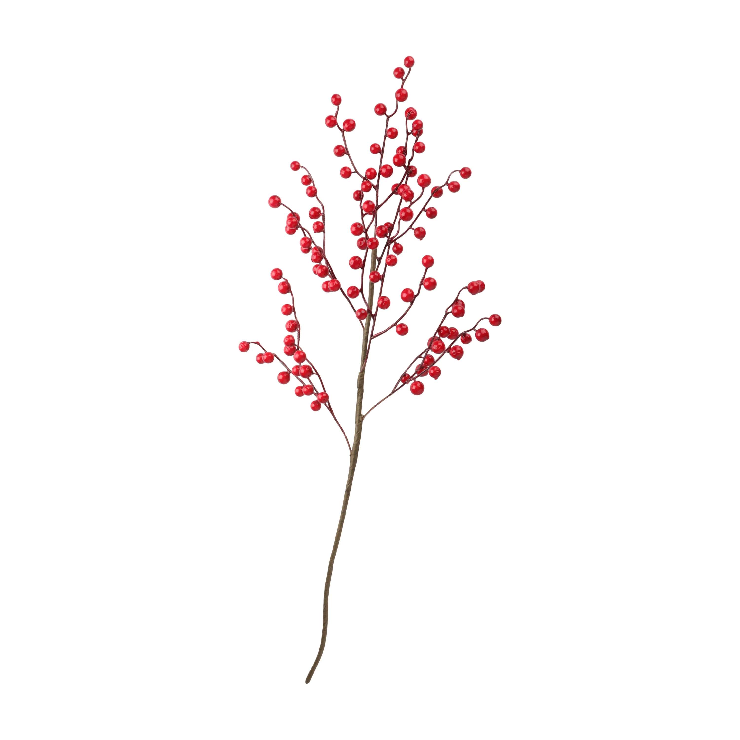 Casa Christmas Kunstige blomster Kunstig Gren i Rød, 1