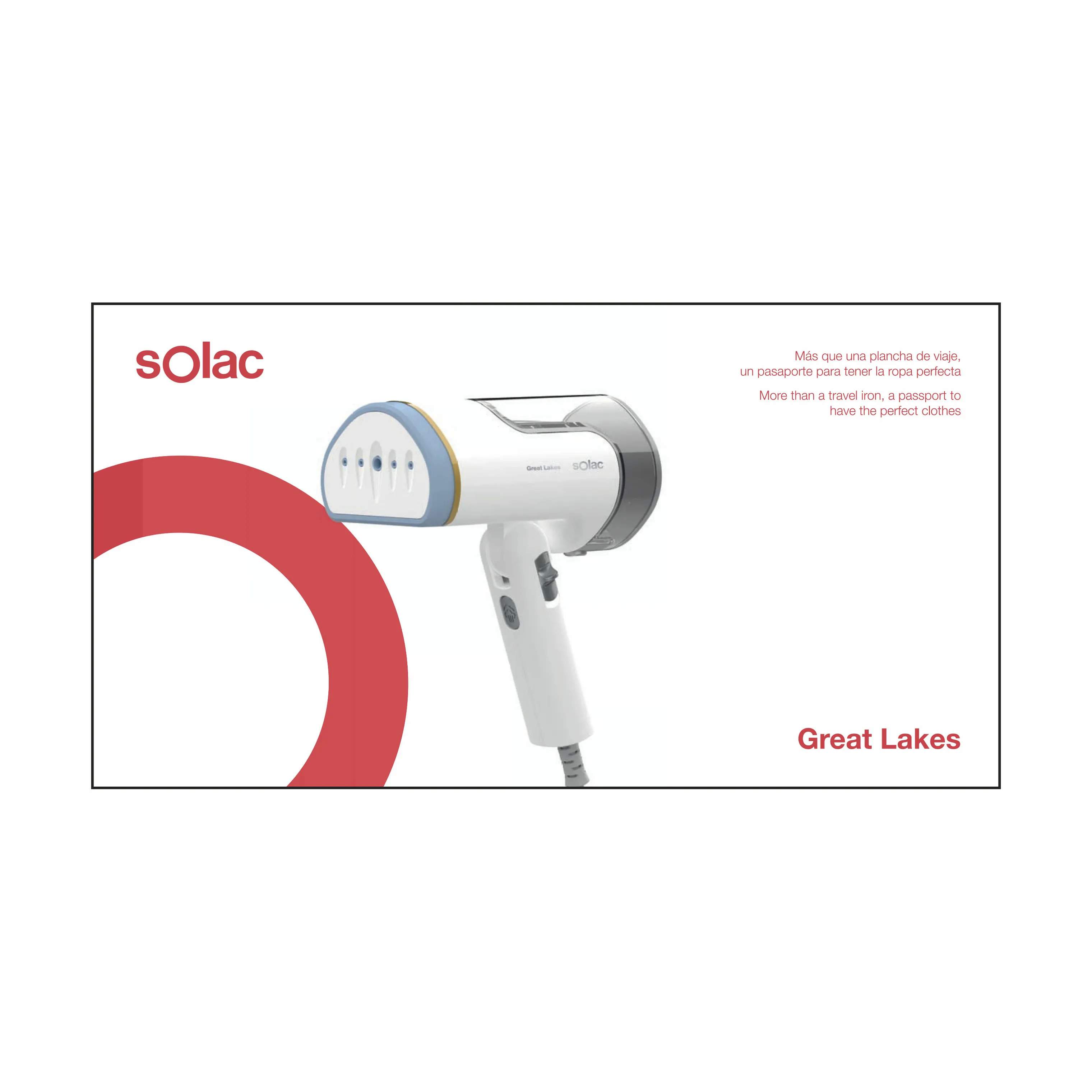 Solac Strygejern Great Lakes Rejsestrygejern i hvid, 2