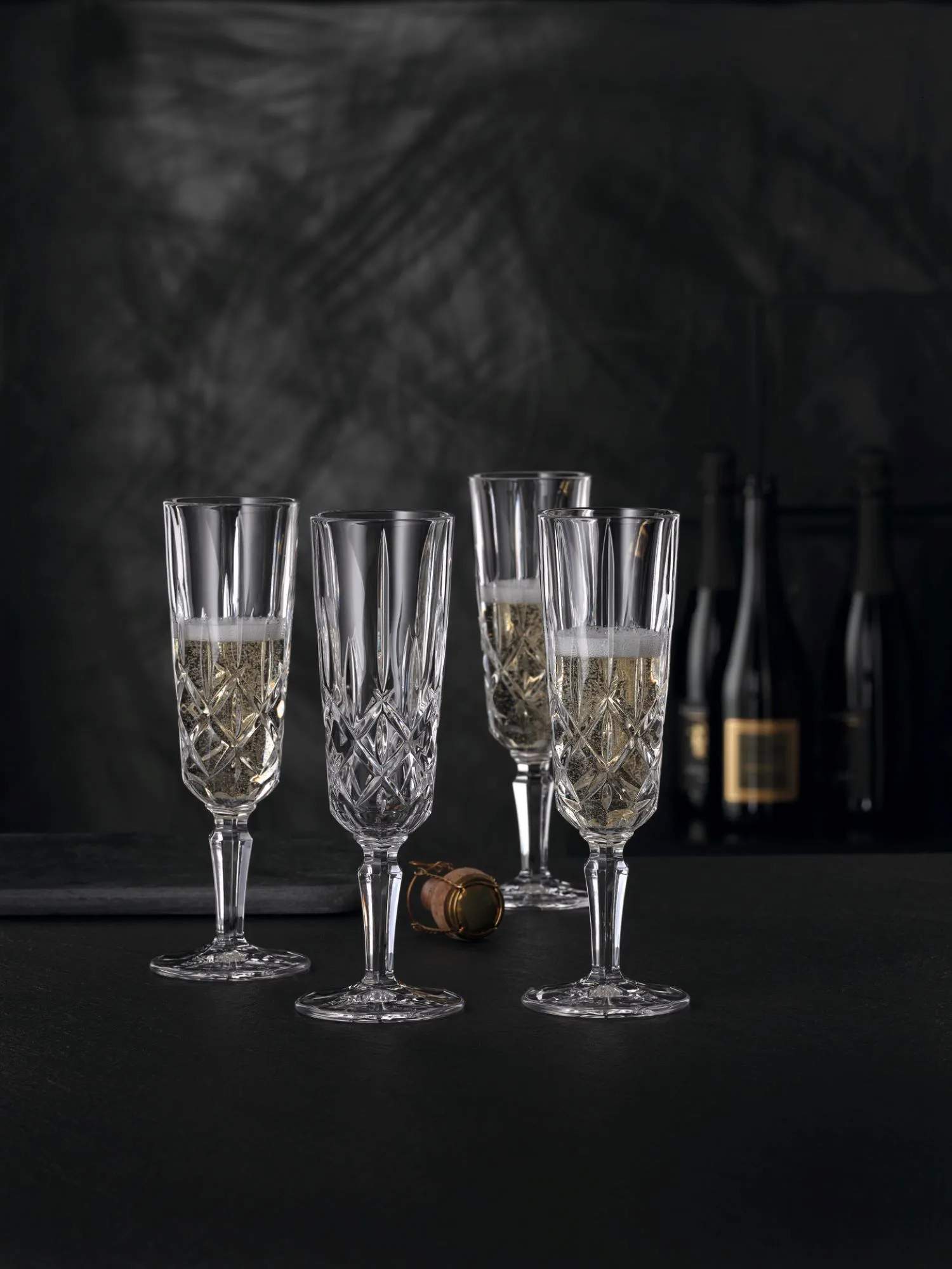 Nachtmann Champagneglas Noblesse Champagneglas - 4 stk. i klar, 3
