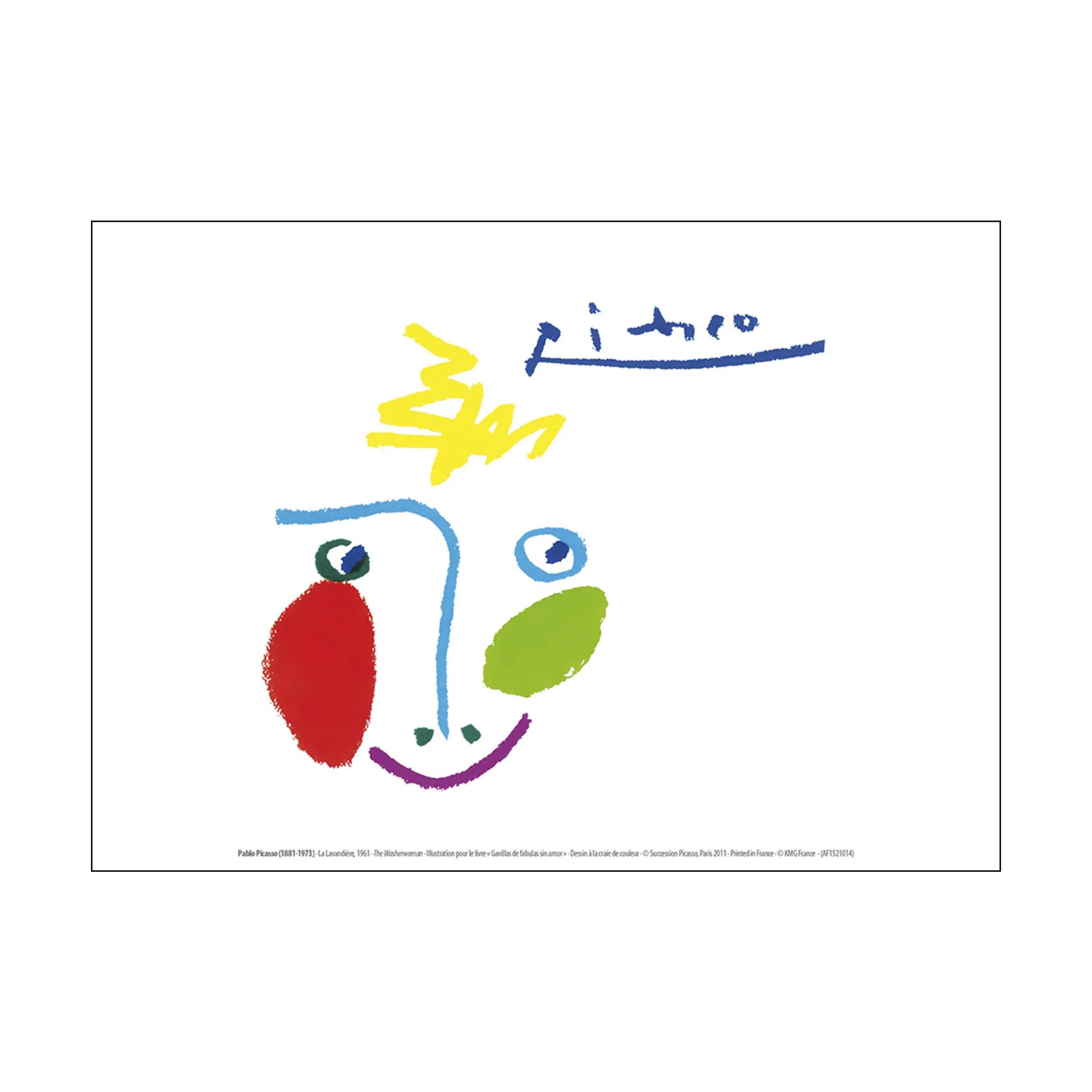 Picasso plakat - Lavandière, lavandière, large