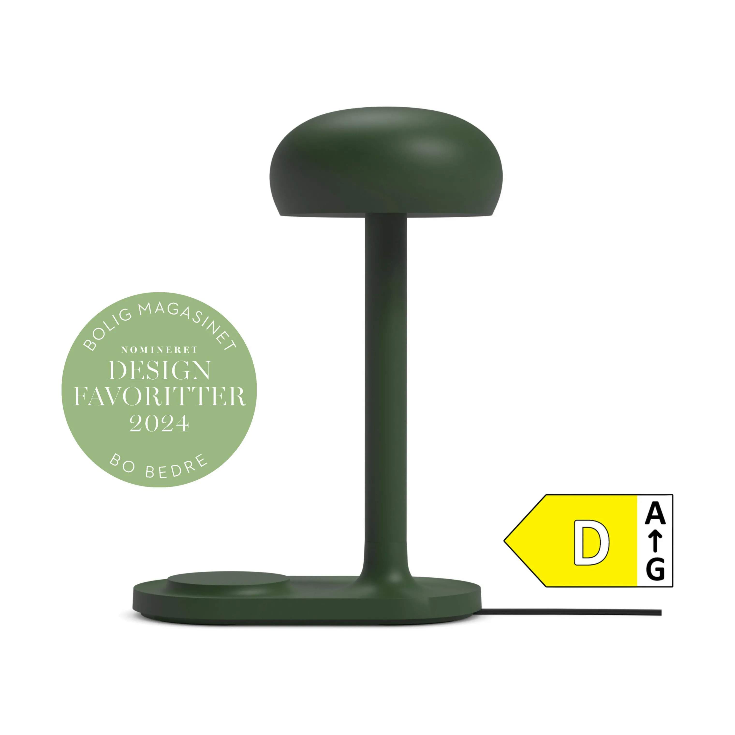 Emendo Lampe m. indbygget oplader, emerald, large