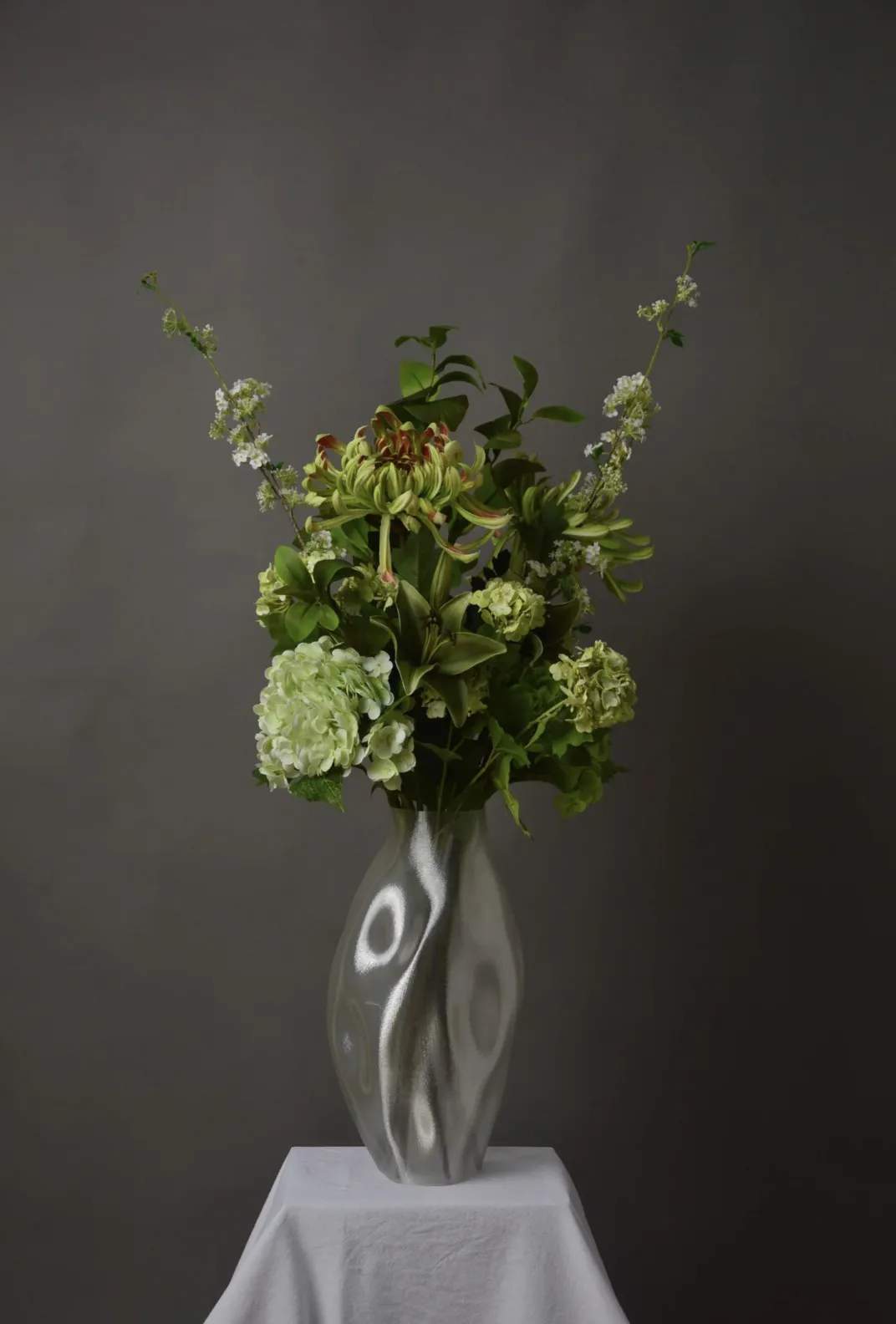 Fleuristc Kunstige blomster Greenish Buket i Grøn, 2
