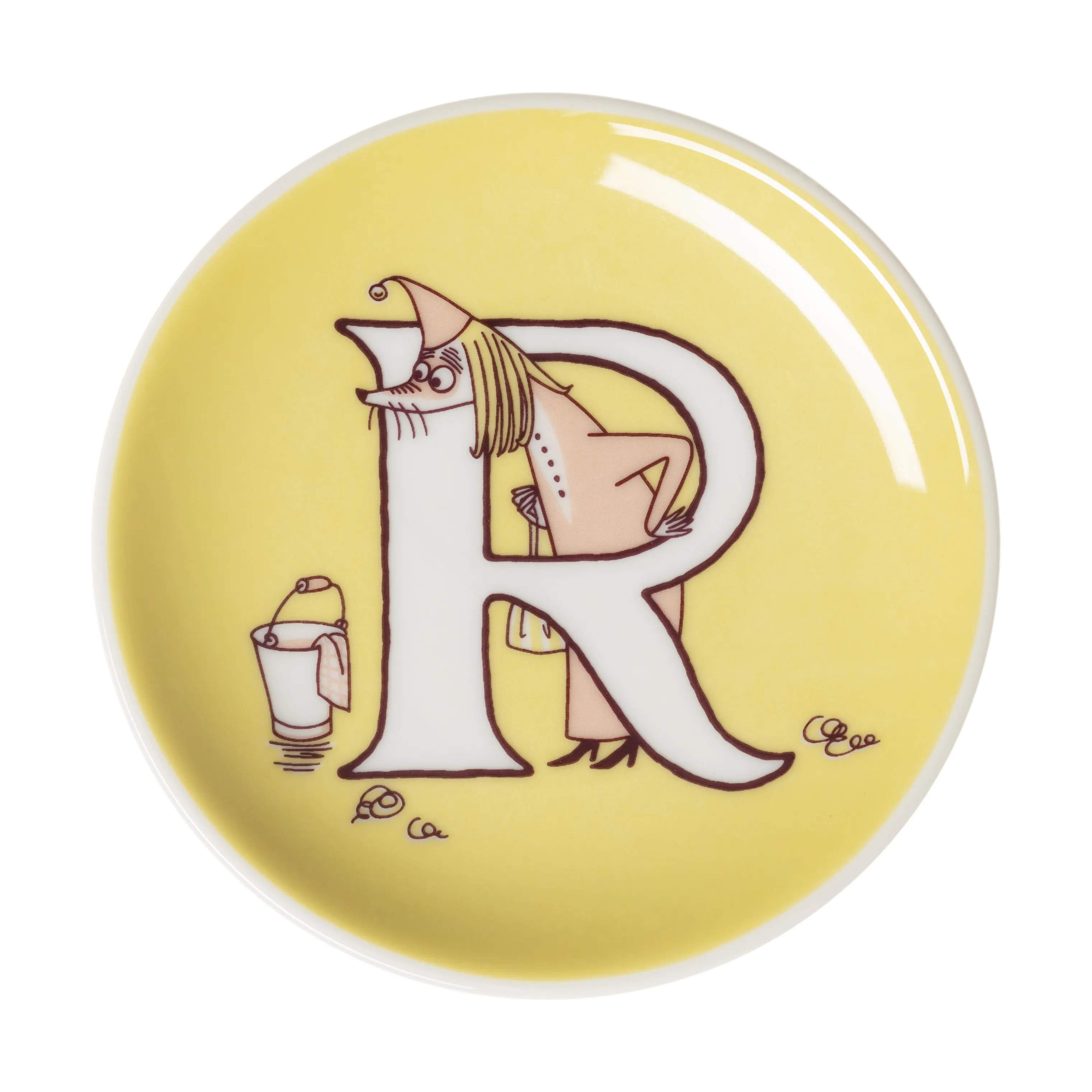 Moomin Arabia Kagetallerkener ABC Tallerken - R i R, 1