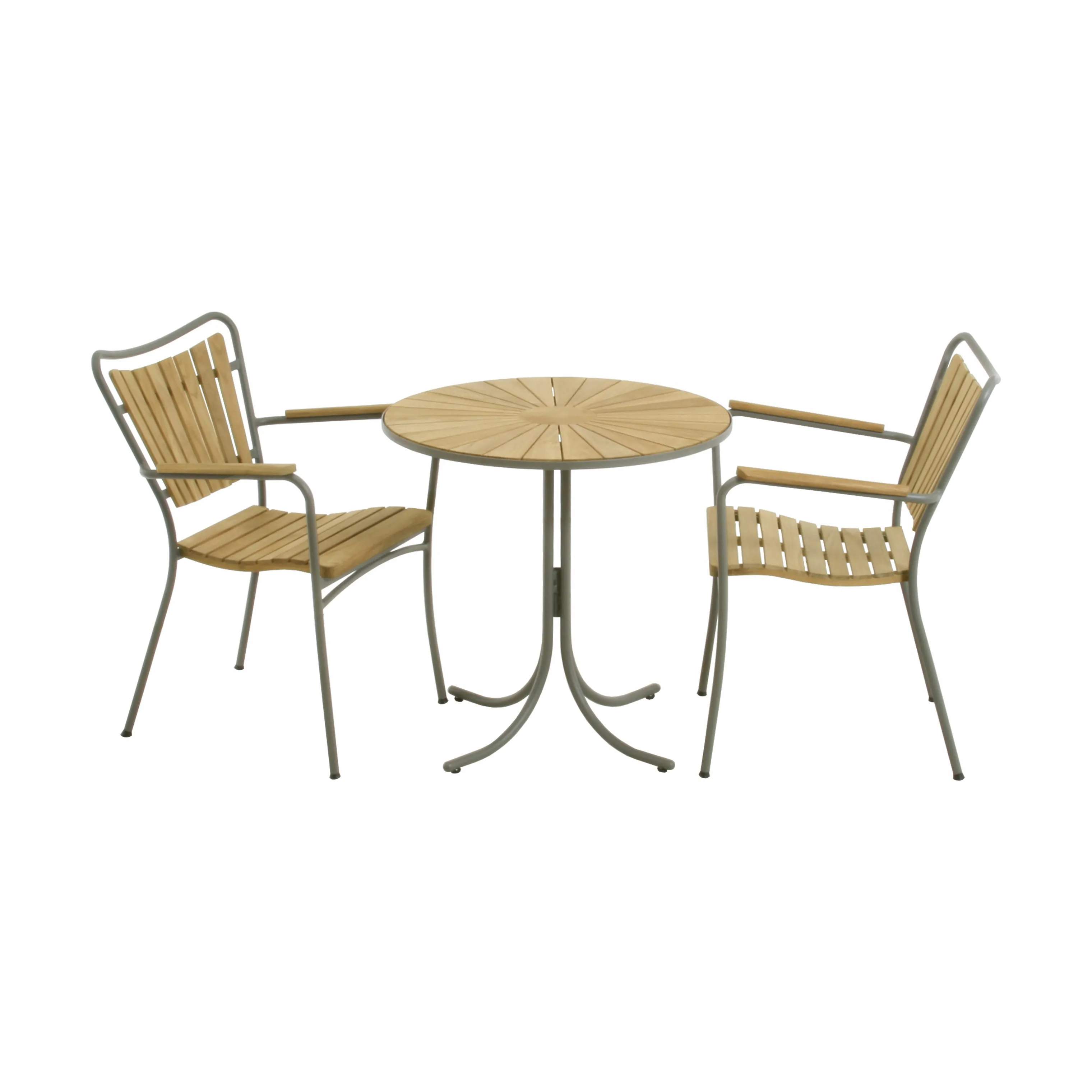 Marguerit Cafésæt - 1 bord og 2 stole, olivengrøn, large