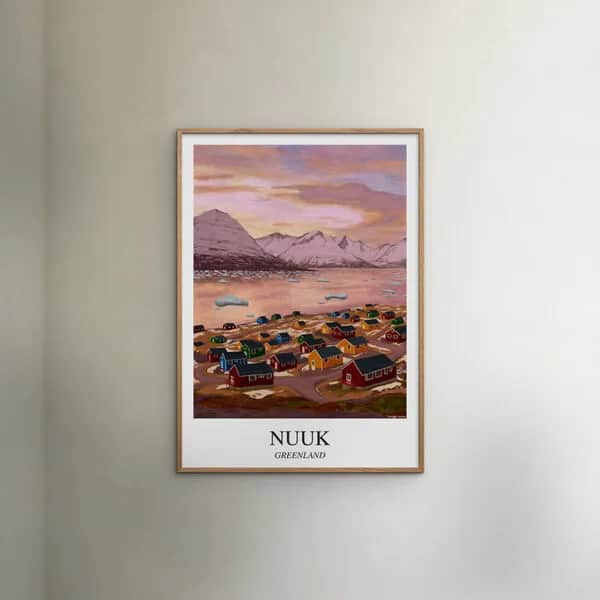 Poster&Frame Plakater Plakat - Nuuk i B30 x L40 cm, 2