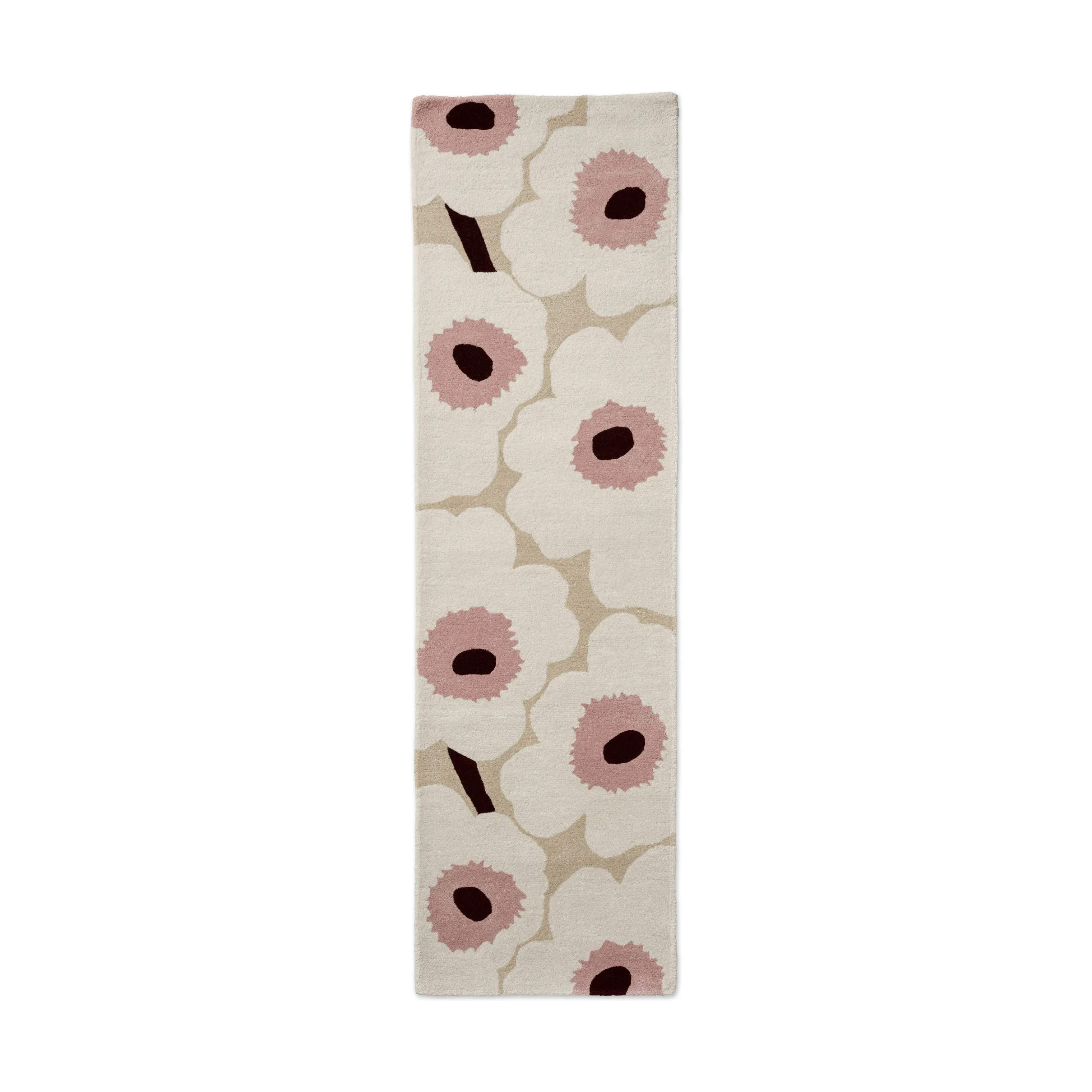 Marimekko by Brink & Campman Gulvtæpper Unikko Tæppeløber i Beige/Lyserød, B70 x L245 cm, 1
