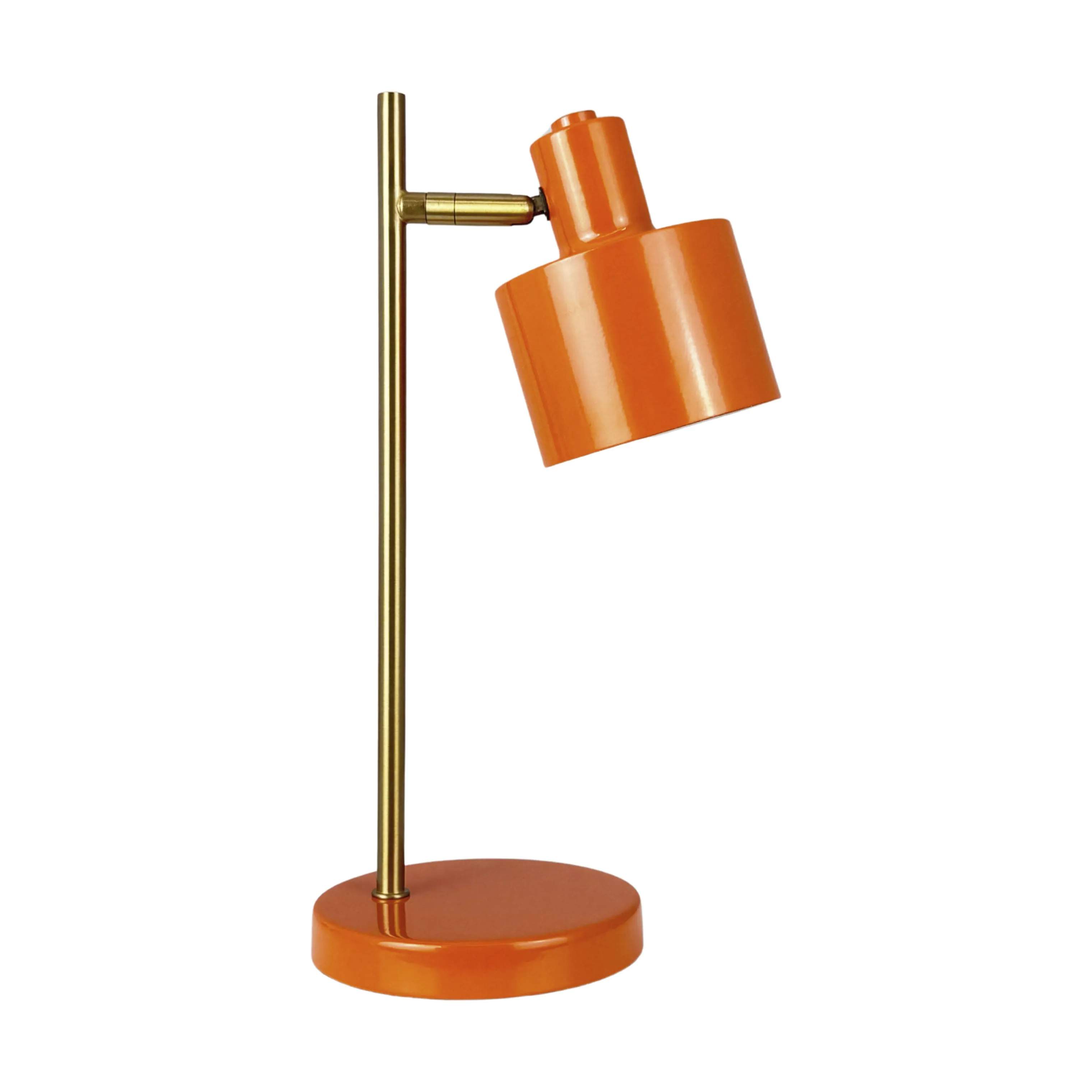 Dyberg Larsen Bordlamper Ocean Bordlampe i Orange/ Messing, 28 cm, 1