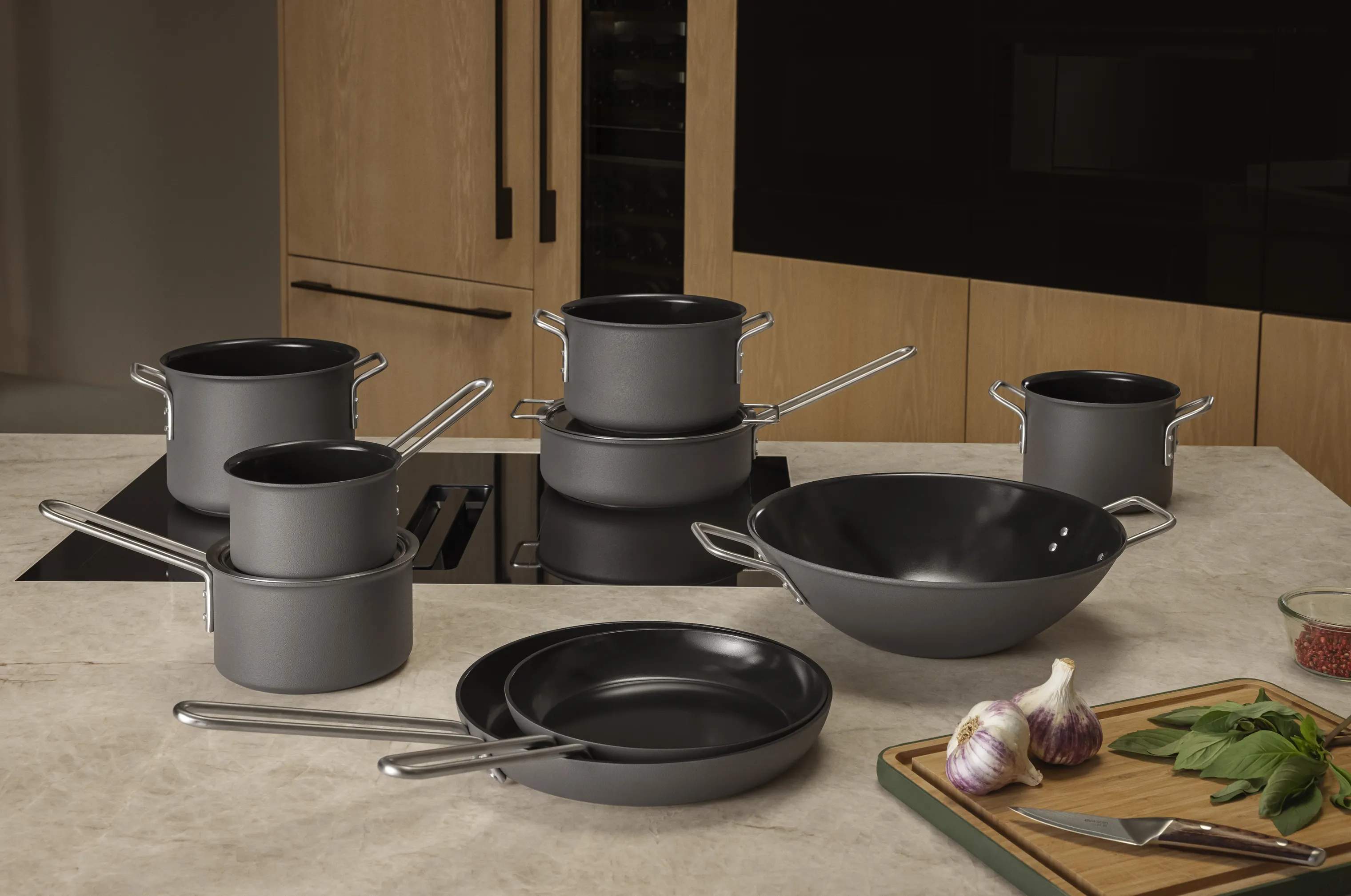 Eva Trio Kasseroller Grey Line Rec. Grey Line Kasserolle i 1.8 L, 5