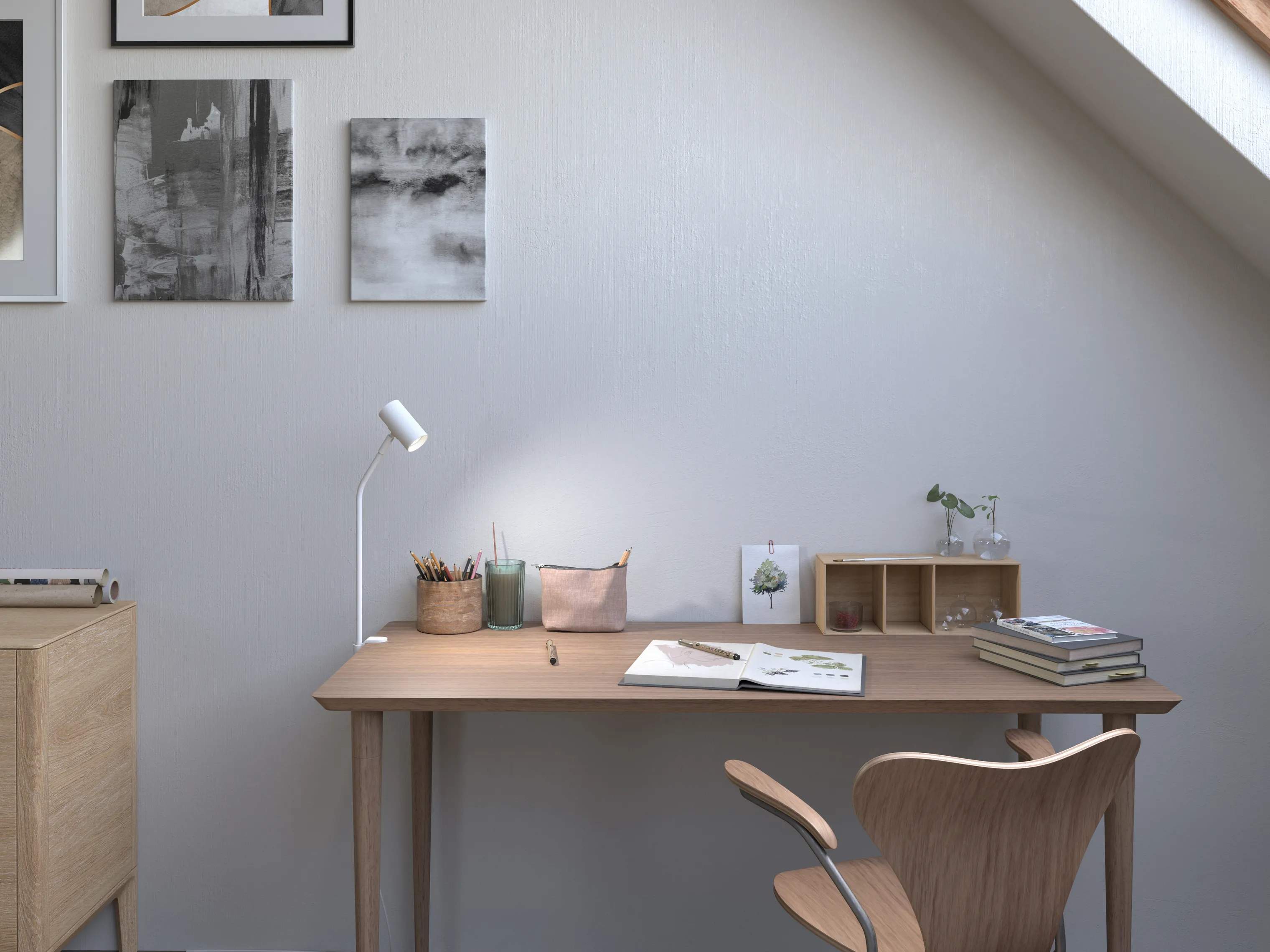 Belid Bordlamper Tyson Bordlampe i Hvid, 2