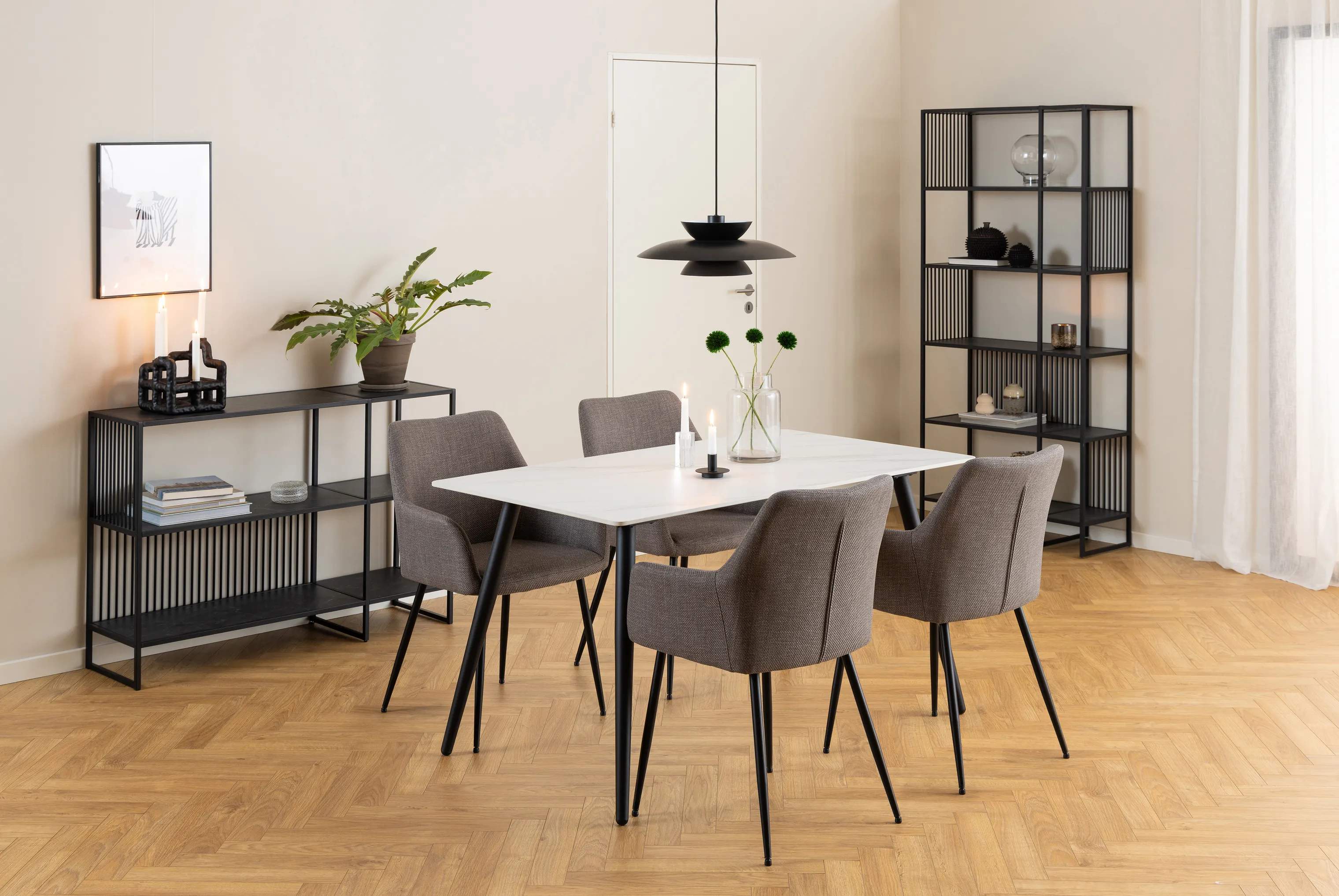 CASA Living Reoler og tilbehør Strington Reol i H83 x B120 x L35 cm, 2