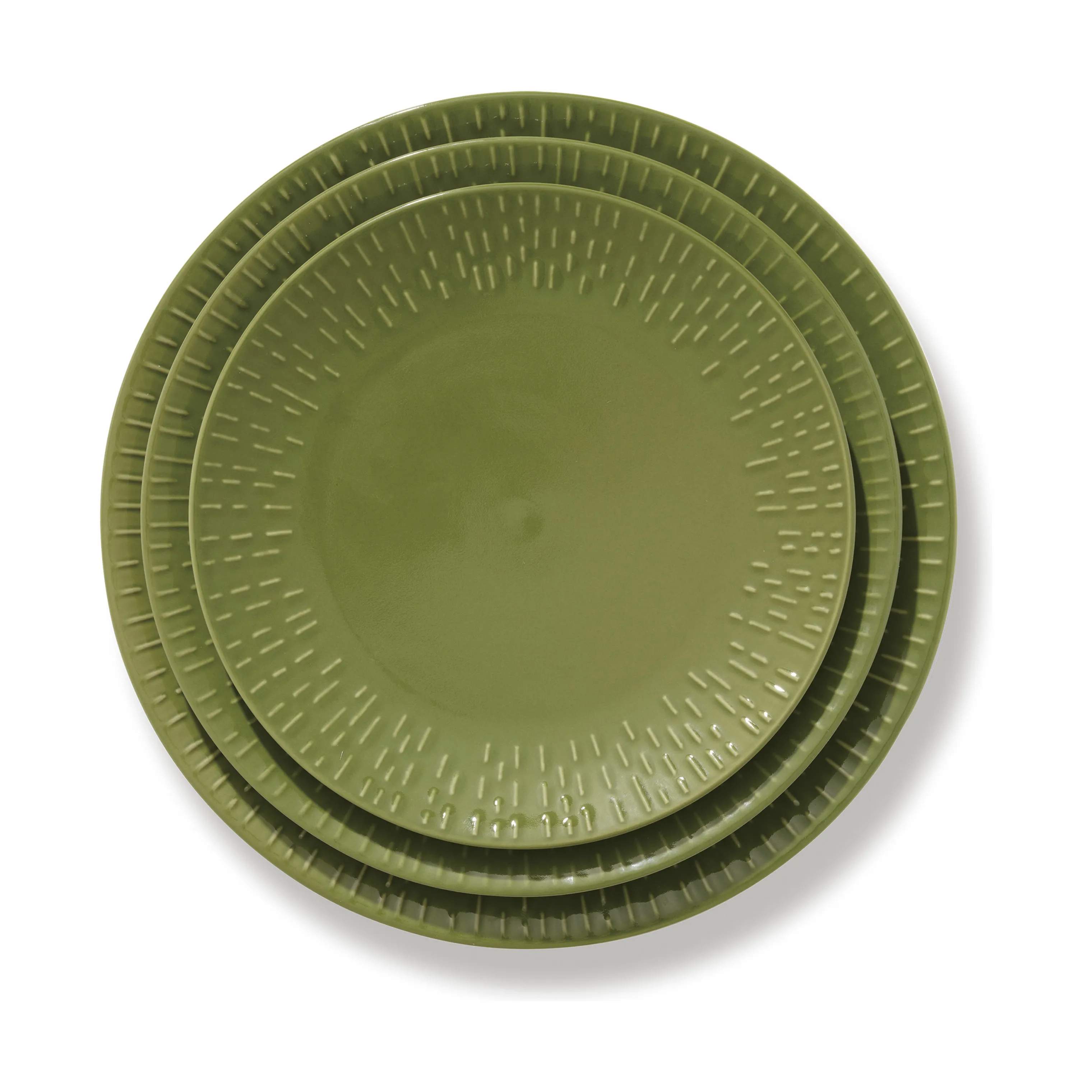 Life In Colour Frokosttallerkener Confetti Frokosttallerken i Olive, 4