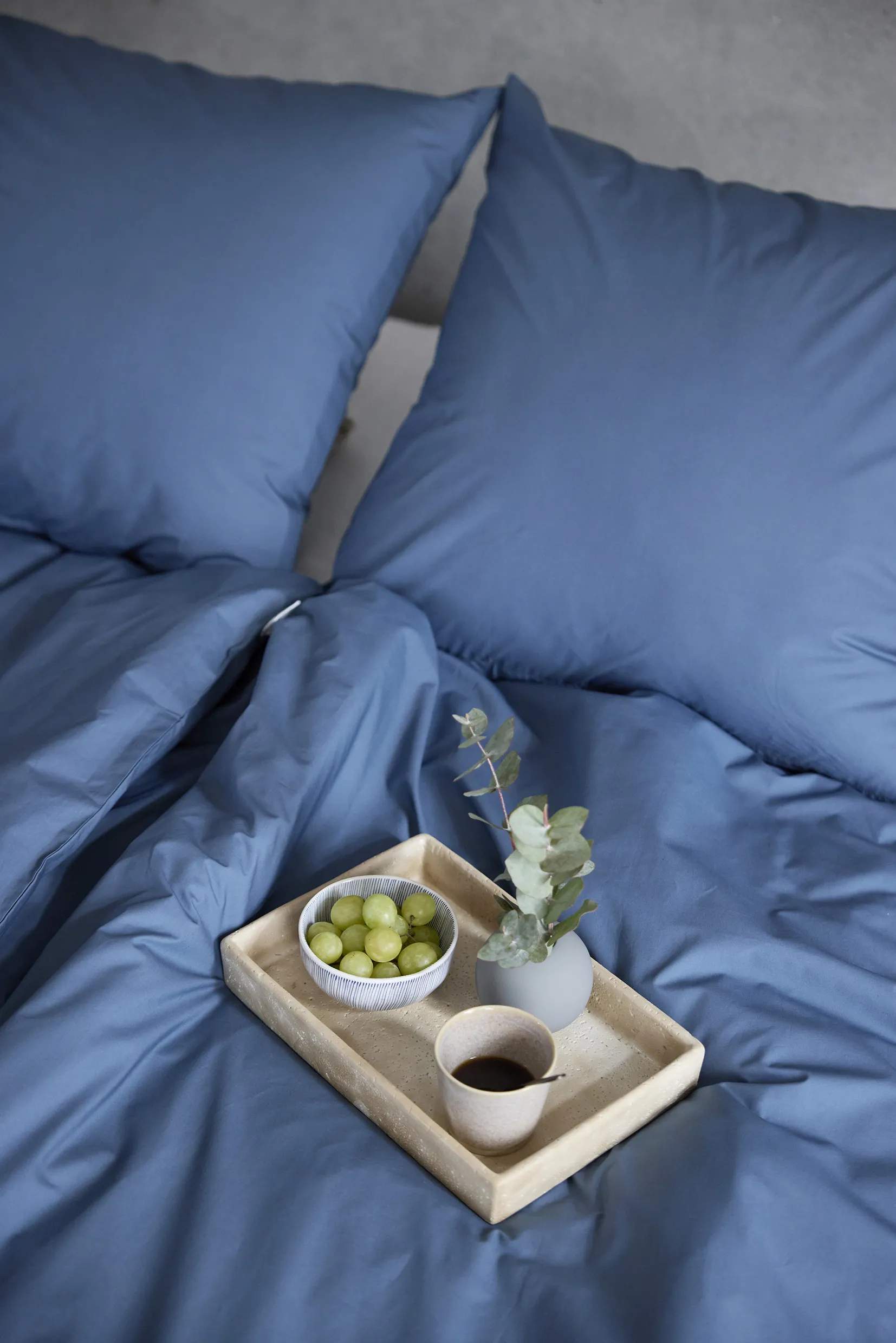 omhu Sengetøj Percale OMHU Percale Sengetøj i Ocean, B140 x L200 cm, 2