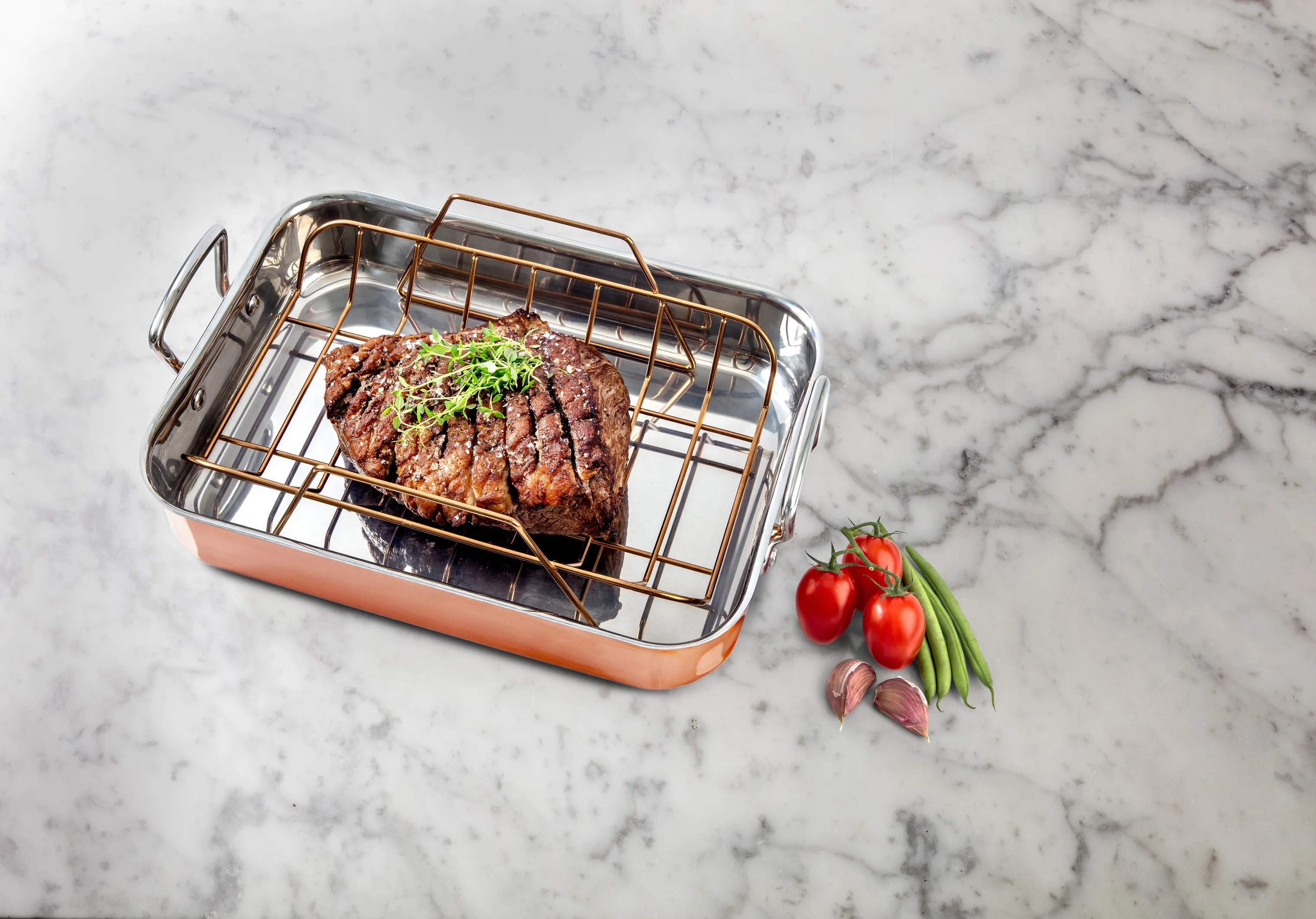Cook & Baker Bradepander Premium Rist til bradepande i Kobber, 3