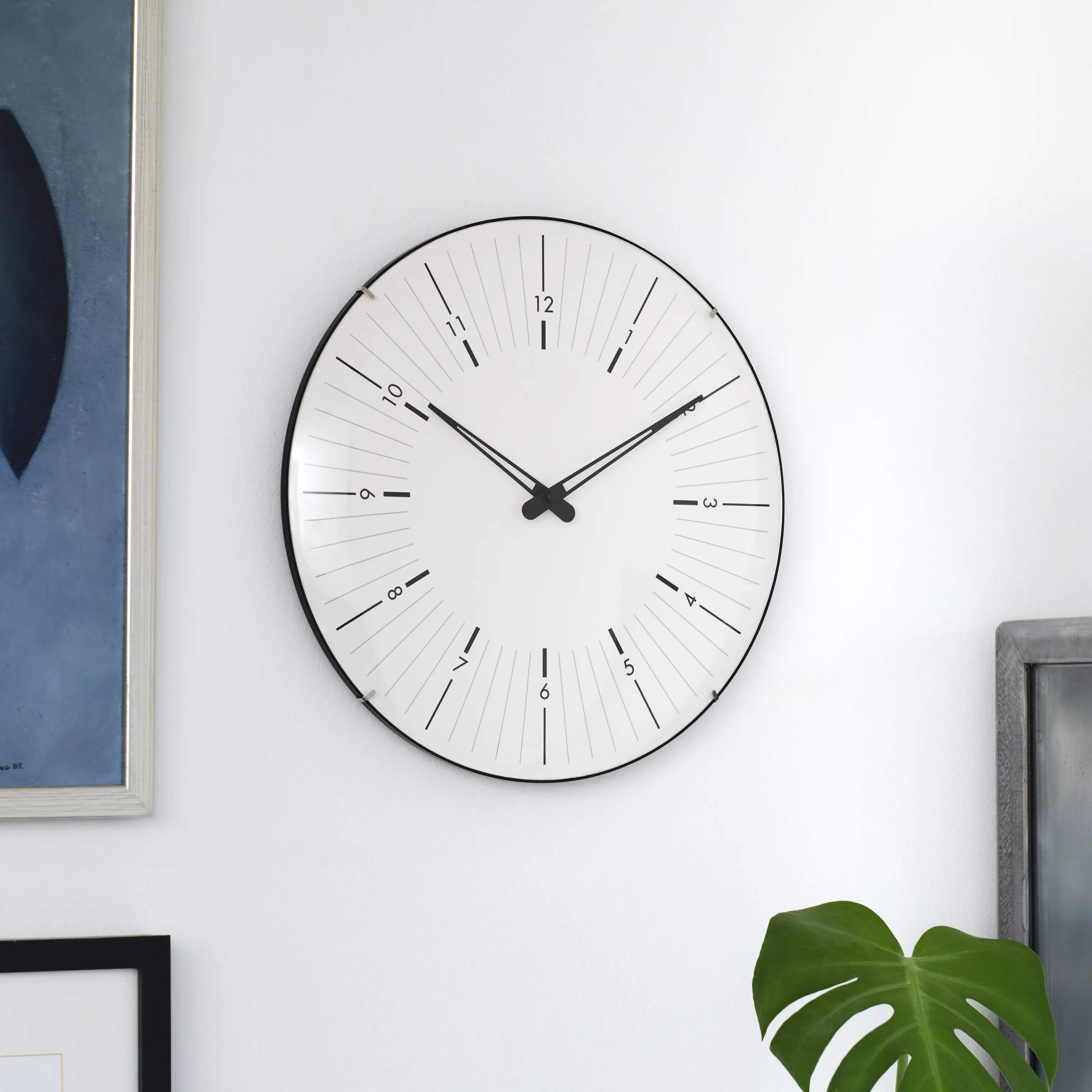 CASA Living Vægure Vægur i Hvid/sort, 35 cm, 2