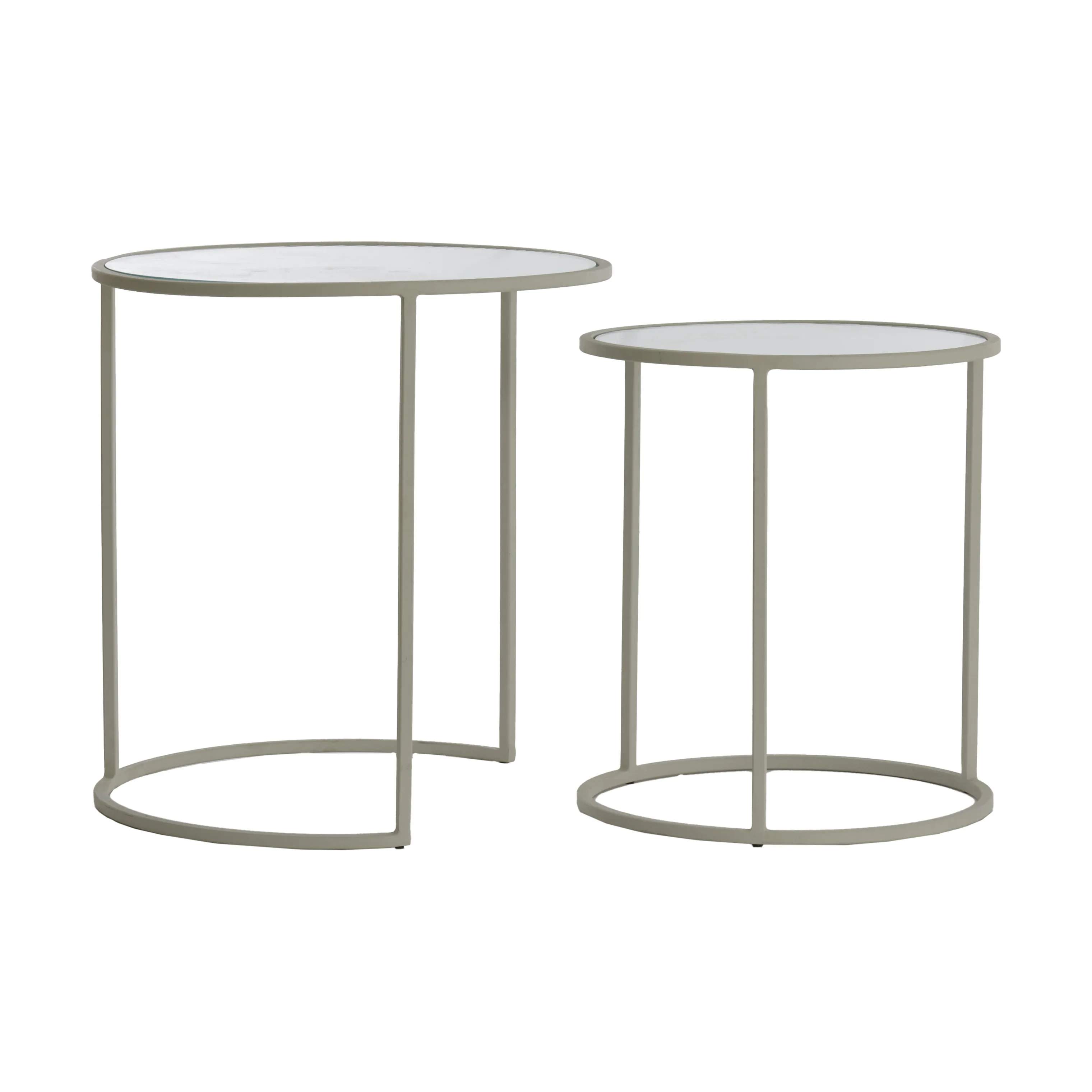 Present Time Sideborde Talca Sidebord - 2 stk. i Creme, 1