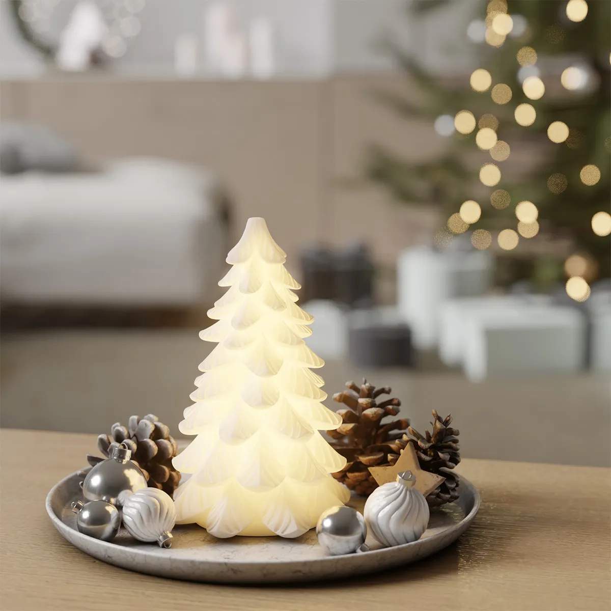 Deluxe Homeart LED-lys LED Juletræ i 16 cm, 4