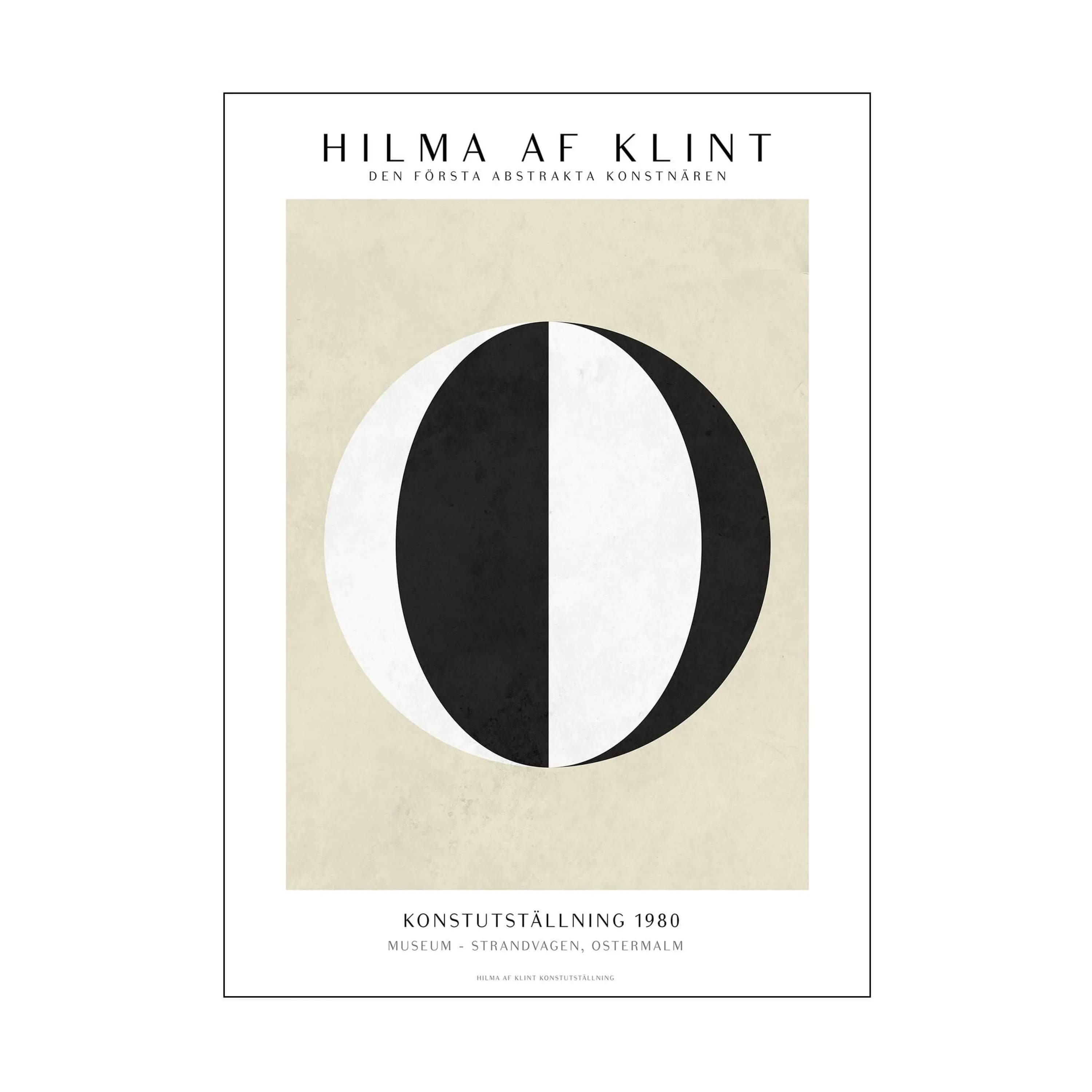 Hilma af Klint Plakat, sort/hvid, large