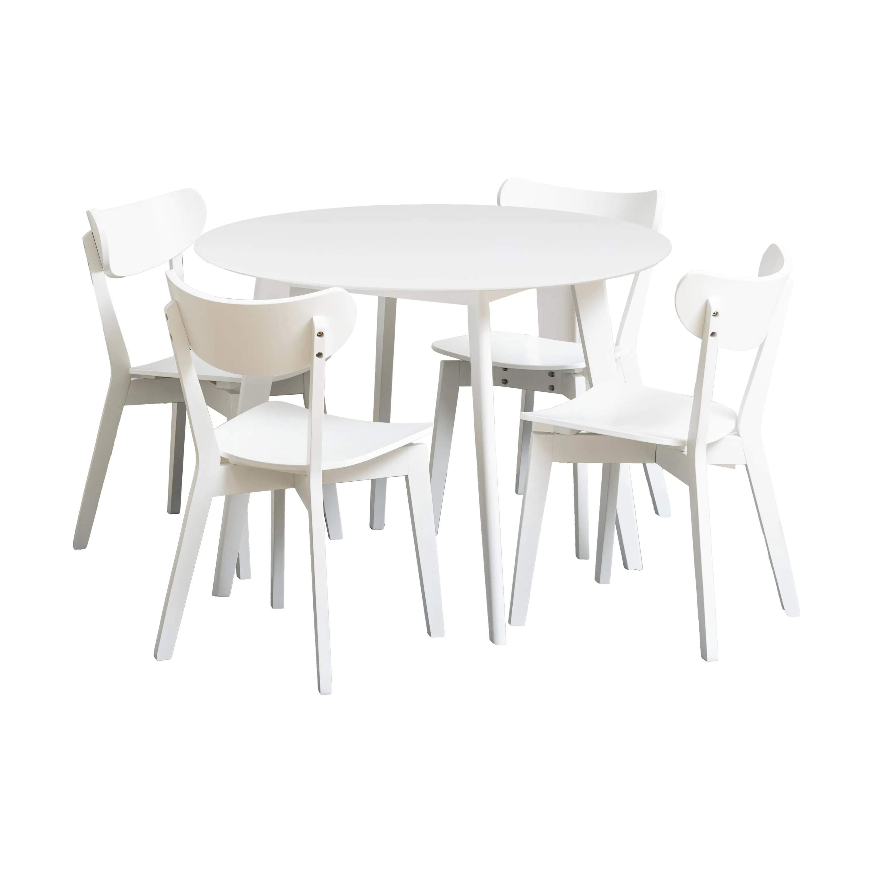 CASA Living Spiseborde Roxby Spisebordssæt - 5 dele i hvid, 1