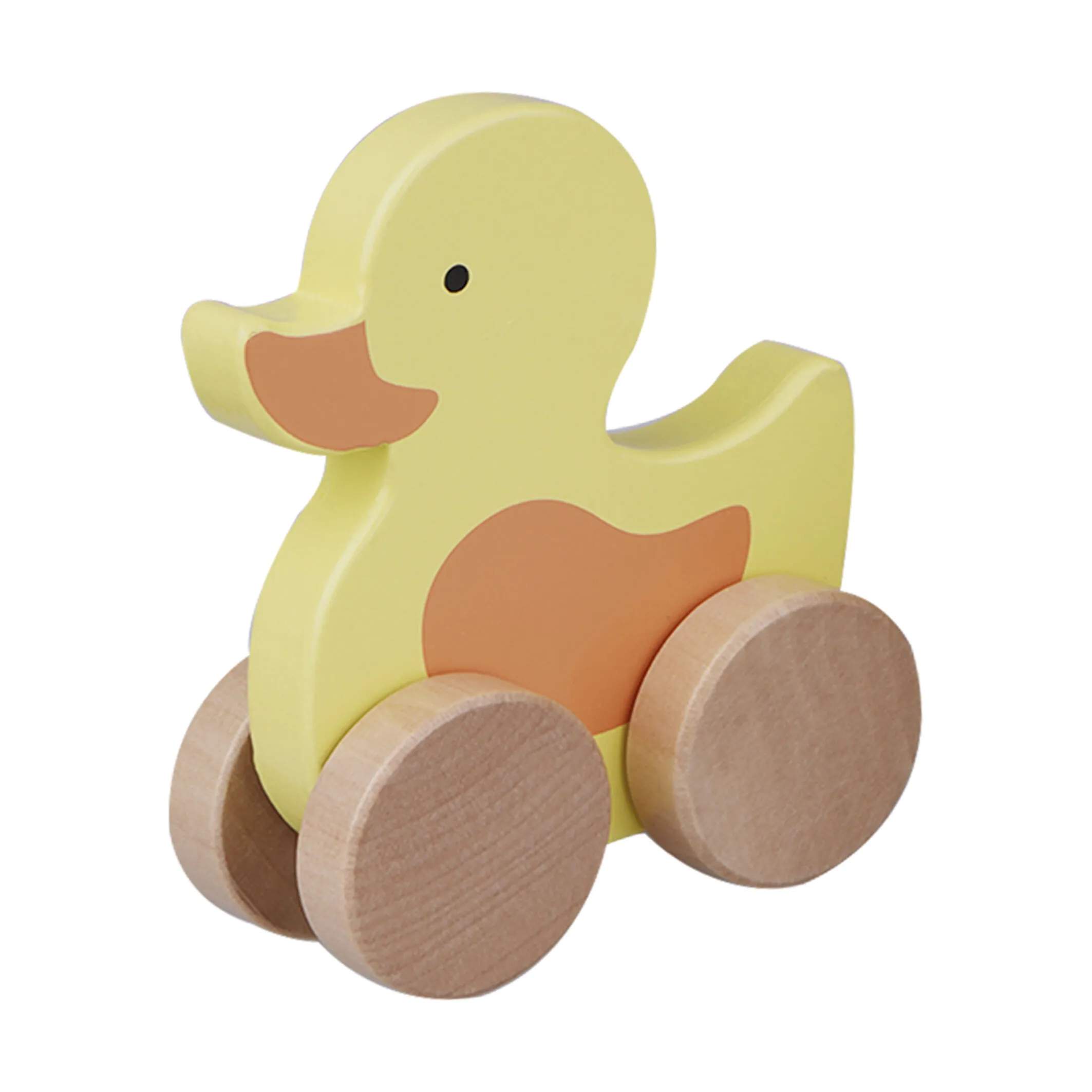Barbo Toys Til børneværelset Barbo Baby Træk Dyr - And i Gul/orange/natur, 4