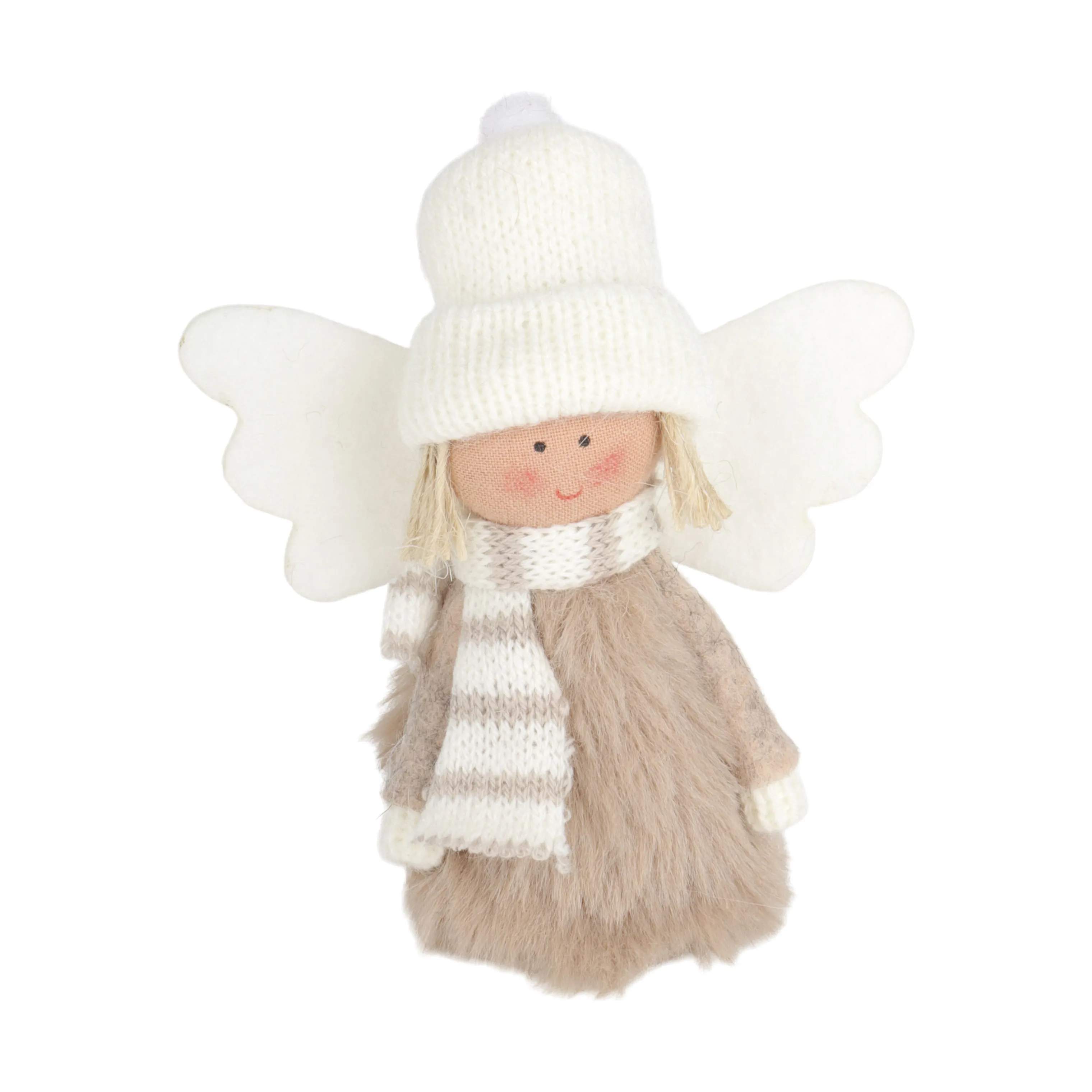 Casa Christmas Julefigurer Filtengel i beige, 1