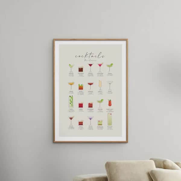 Poster&Frame Plakater Plakat - Cocktail i B30 x L40 cm, 2