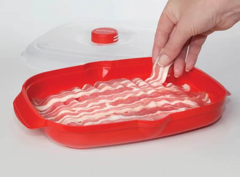 Sistema Øvrigt køkkengrej Microwave Baconmaker i Rød, 2