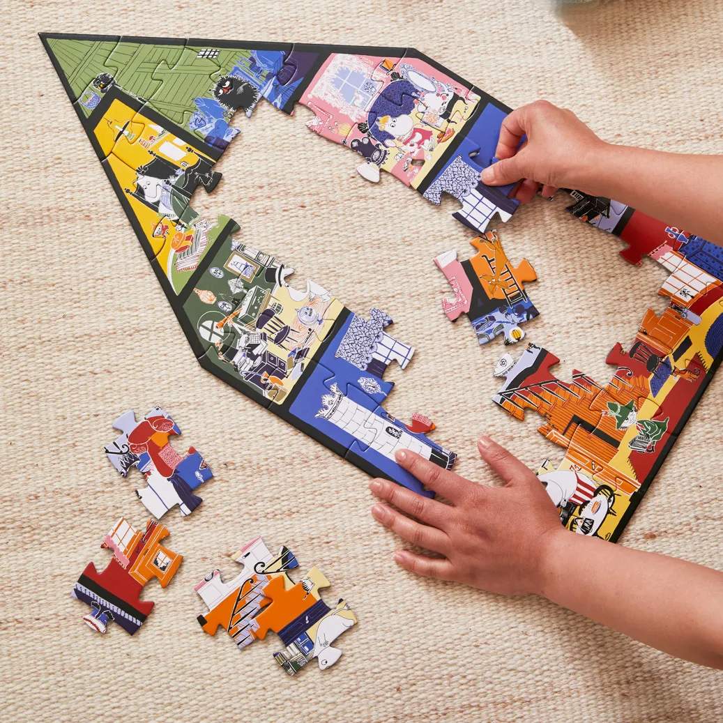 Barbo Toys Puslespil Moomin Puslespil - Mumihuset i Multifarvet, 2