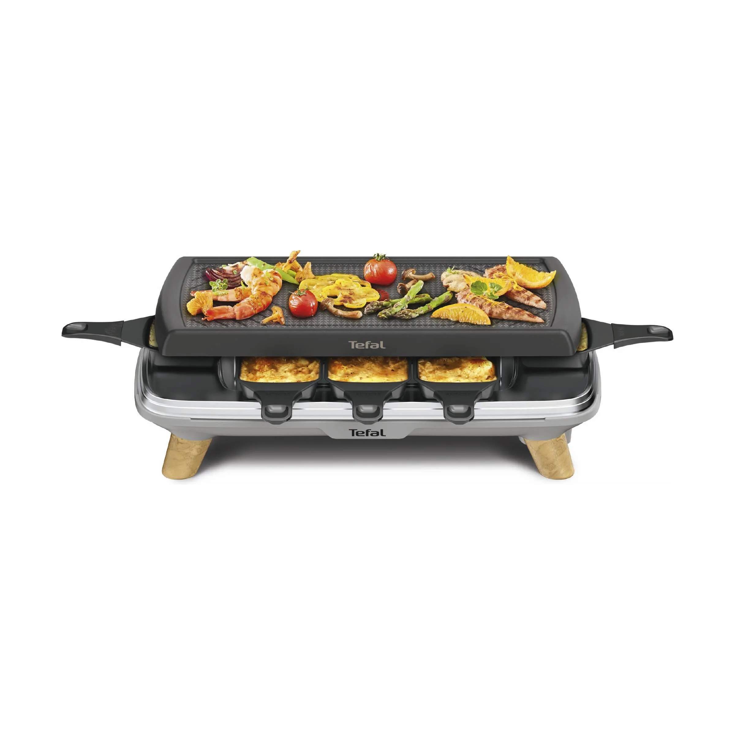 Tefal Racletter Raclette Gourmet Nordic i Sølv / Sort / Natur, 3