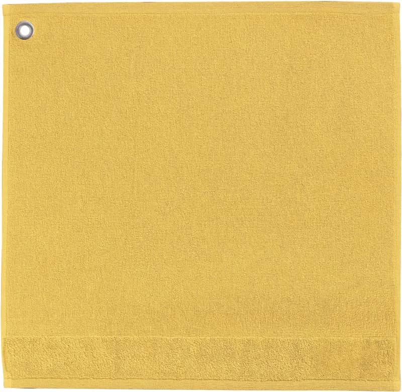 Winkler Håndklæder Curl Gæstehåndklæde i Gul, 1