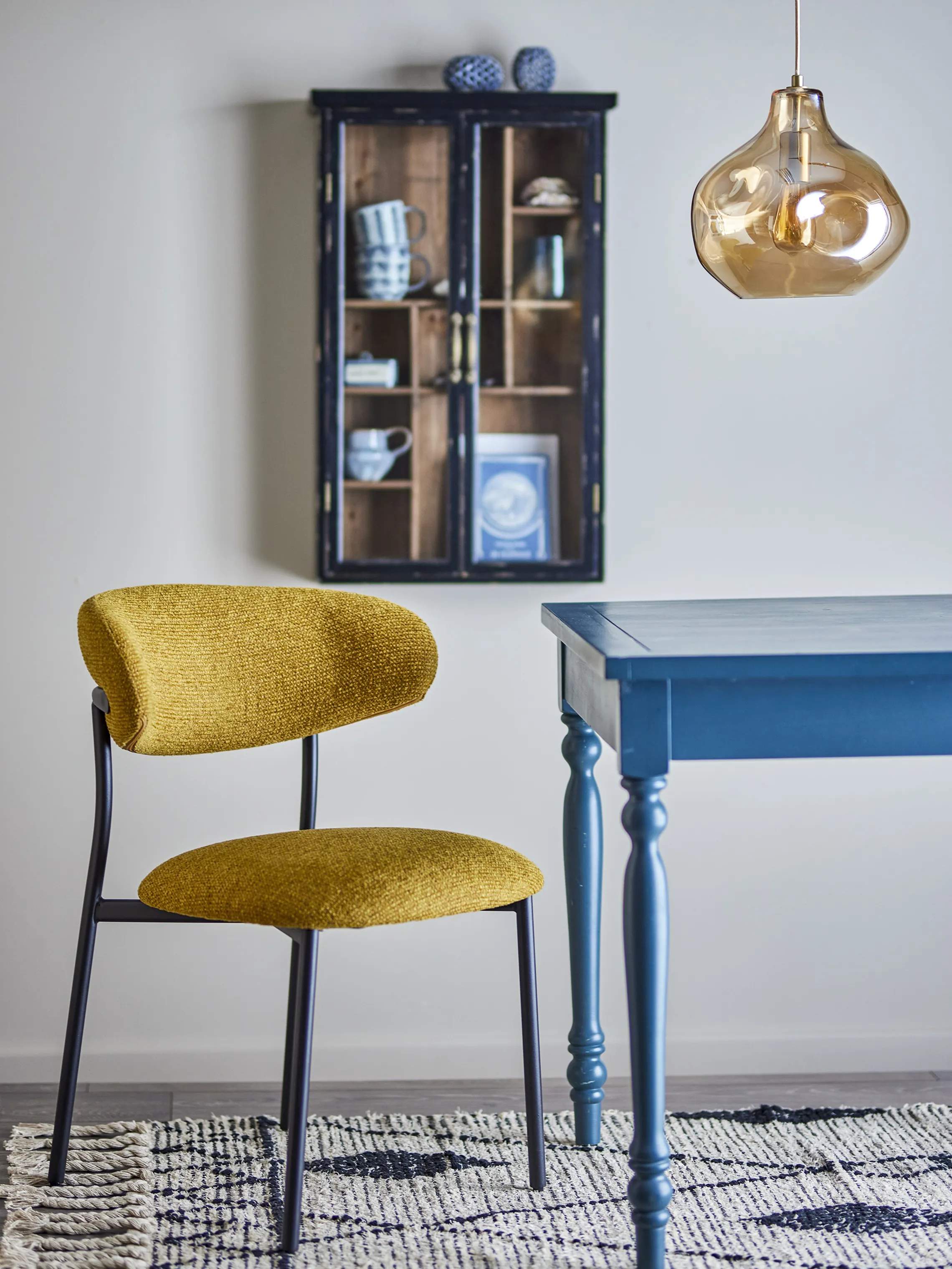 Creative Collection Skrivebordsstole Manal Spisebordsstol i Gul, 5