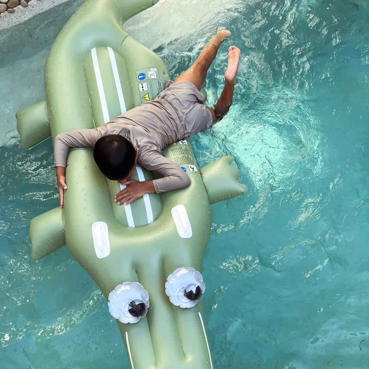 Sunnylife Badeudstyr Badedyr - Cookie The Croc i Grøn, 6