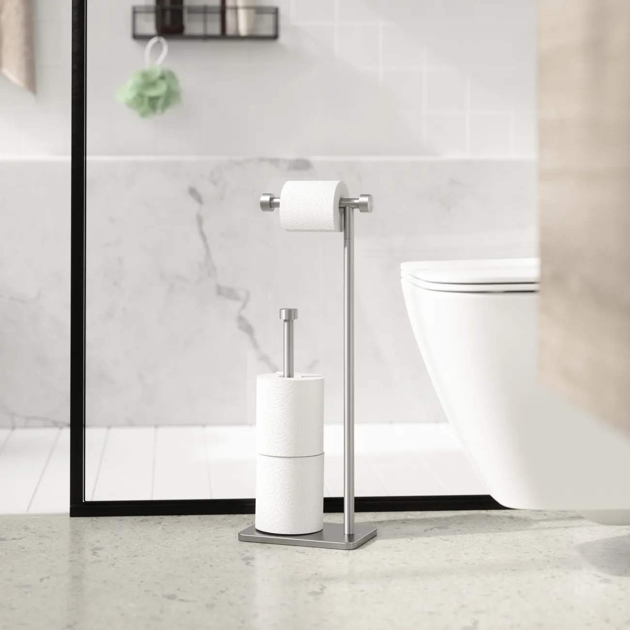 Umbra Tilbehør til bad Cappa Toiletrulleholder i Crome, 2